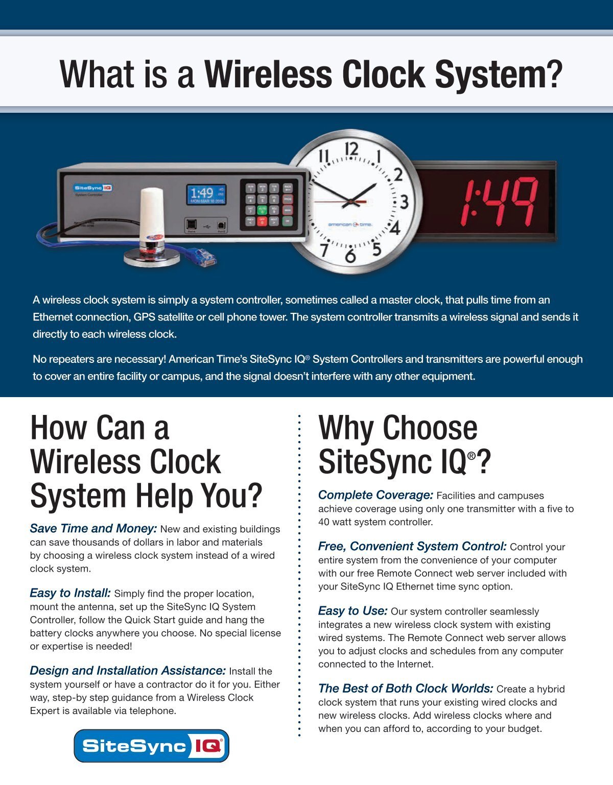 What is a Wireless Clock System?