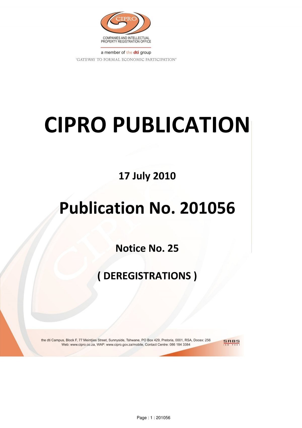 CIPRO PUBLICATION