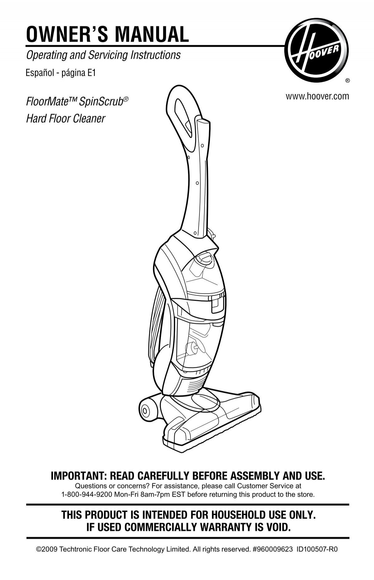 [Download 39+] Hoover Floormate Spinscrub Hard Floor Cleaner Manual