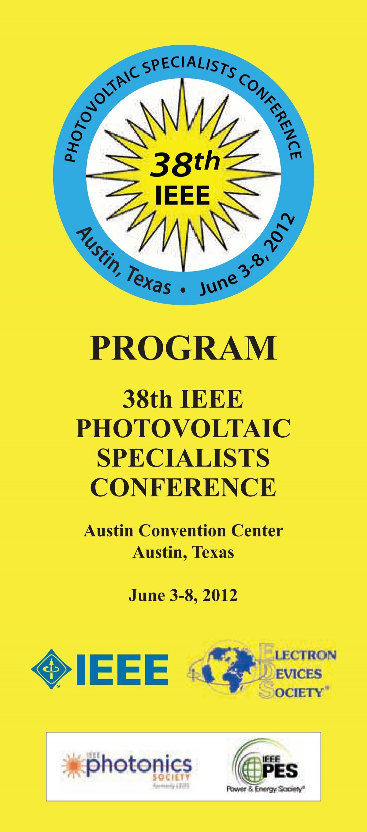 PROGRAM 38th - 39th IEEE Photovoltaic Specialists Conference