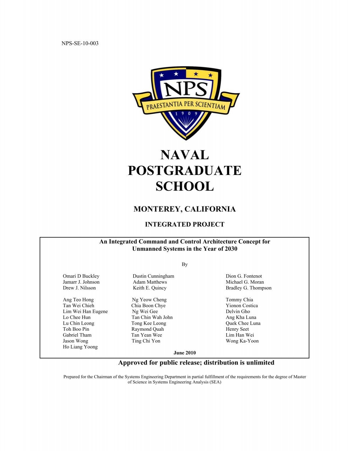 us naval postgraduate school thesis