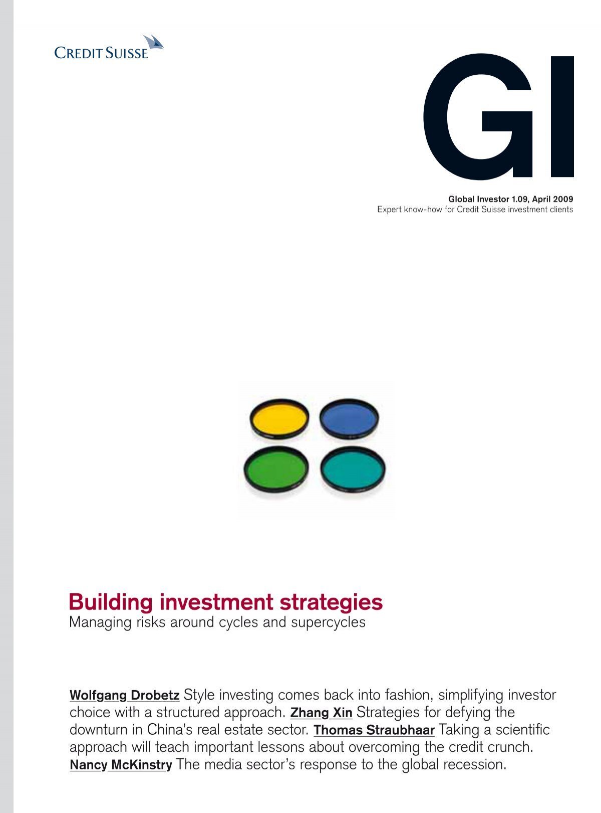 Building Investment Strategies