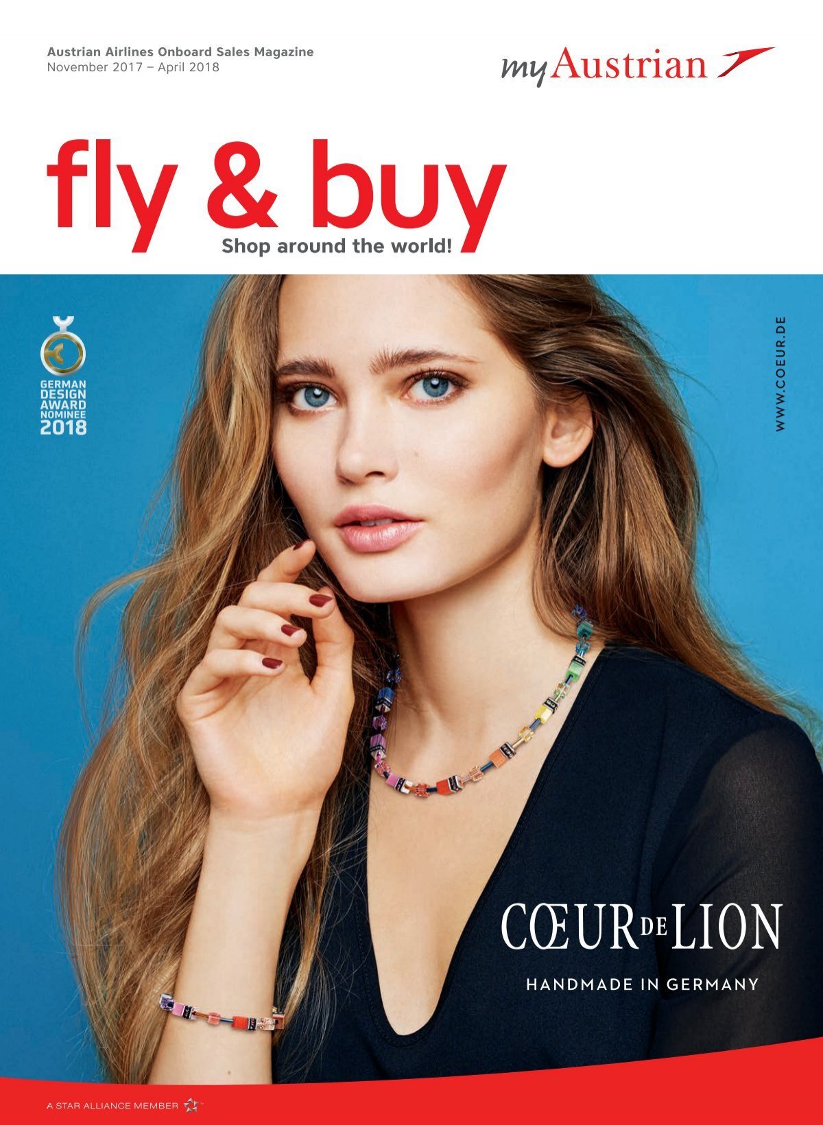 Austrian Airlines Onboard - Magazine, 2017 Sales 2018 November April