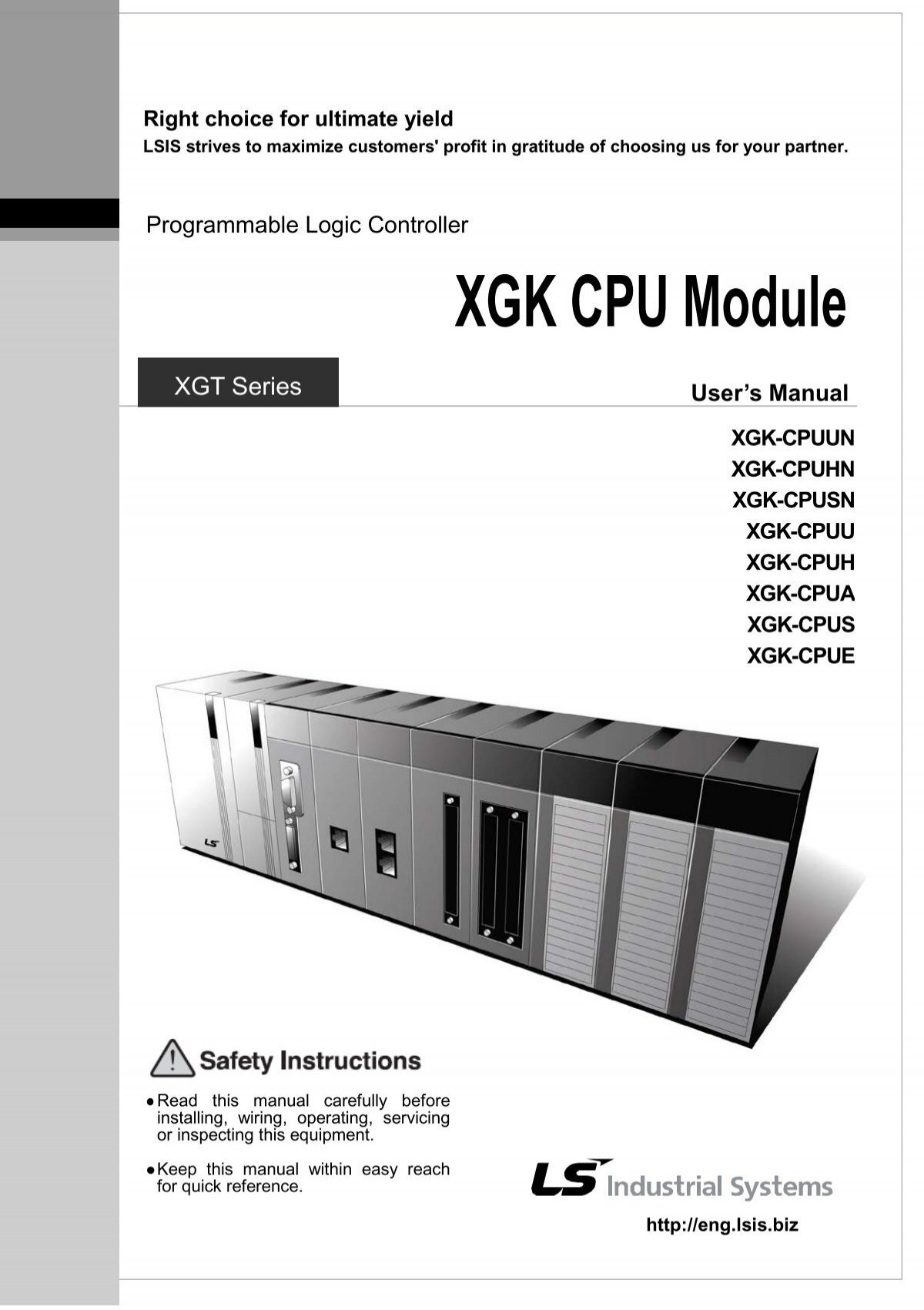Manual do CLP linha XGK