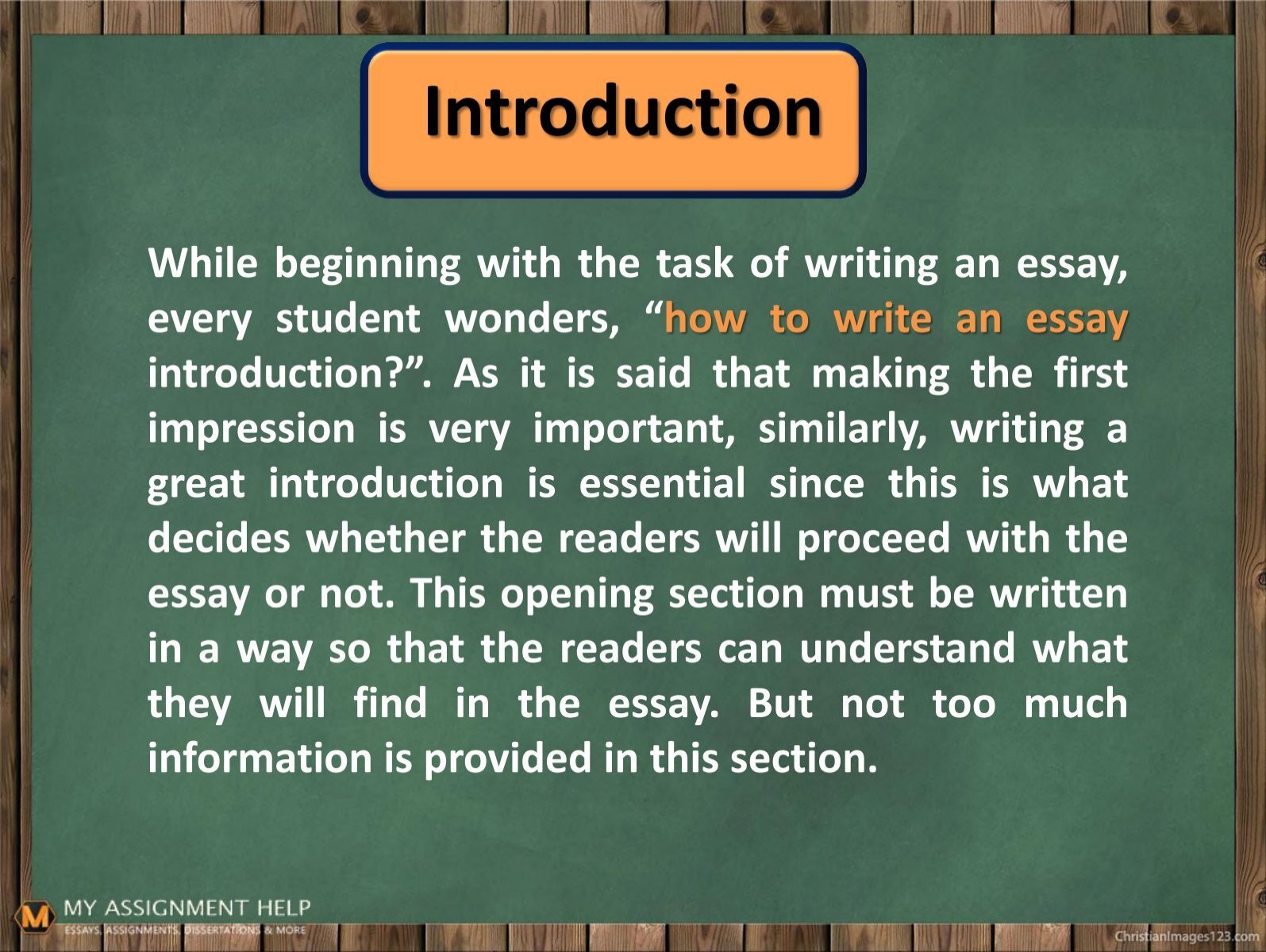 How To Write An Essay Introduction
