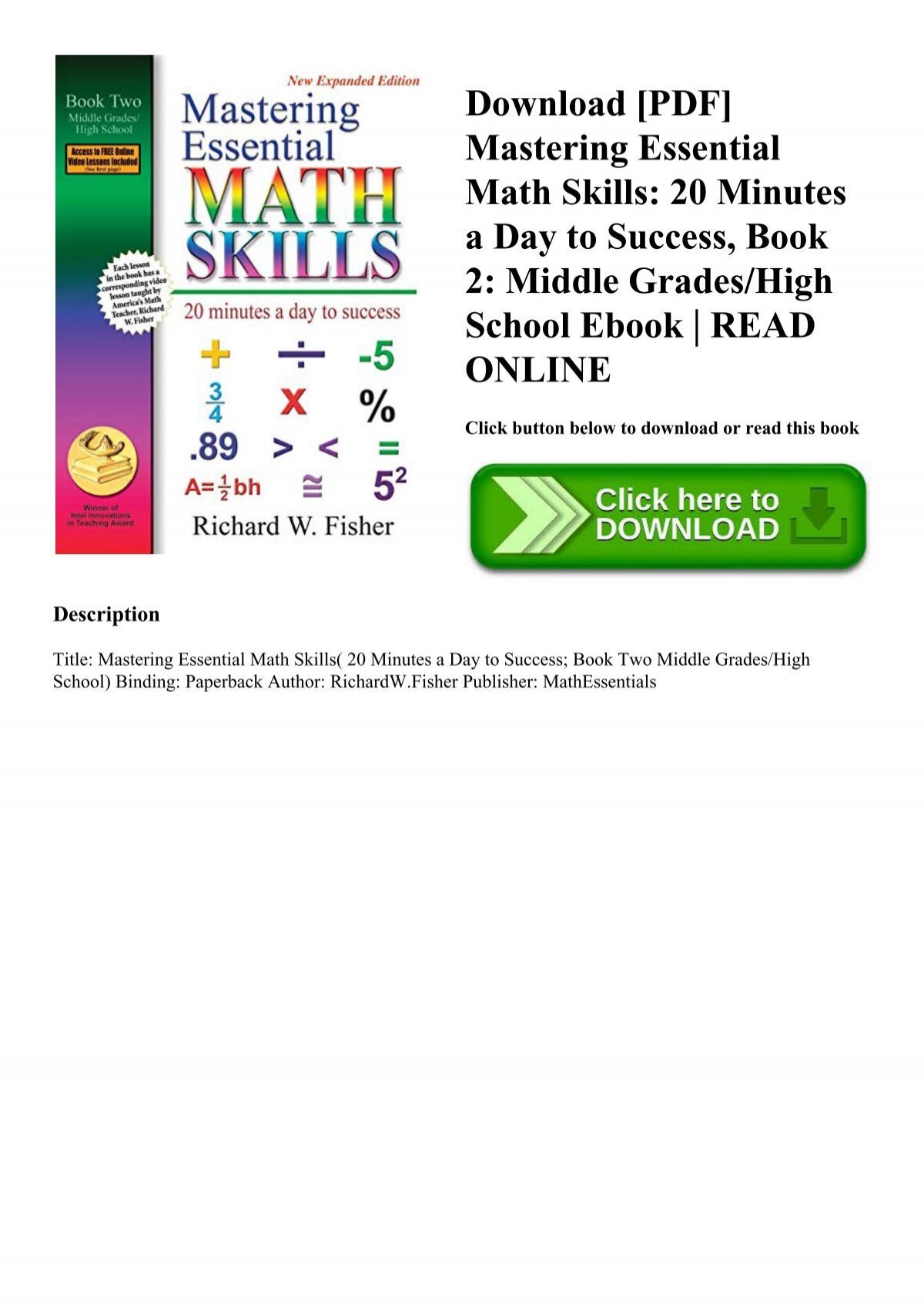 download-pdf-mastering-essential-math-skills-20-minutes-a-day-to-success-book-2-middle