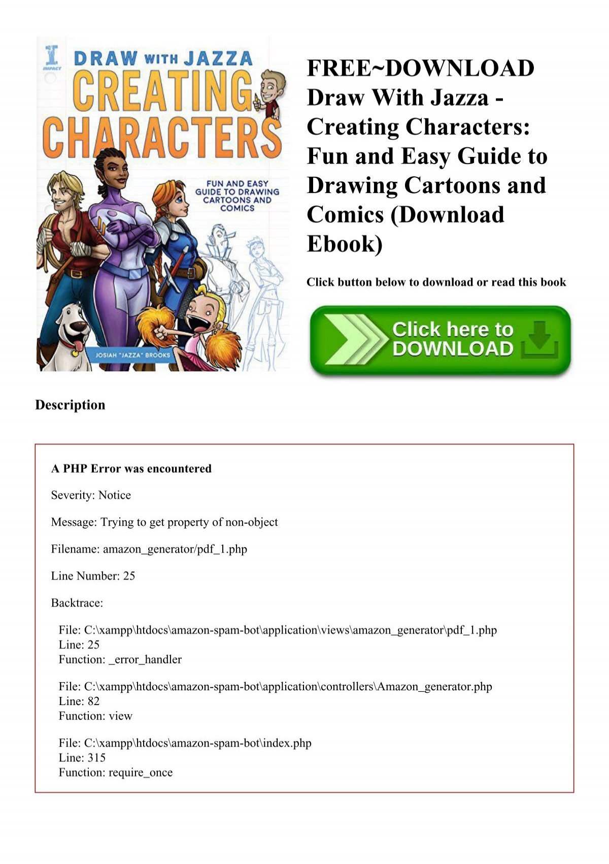 Free Download Draw With Jazza Creating Characters Fun And Easy Guide To Drawing Cartoons And Comics Download Ebook