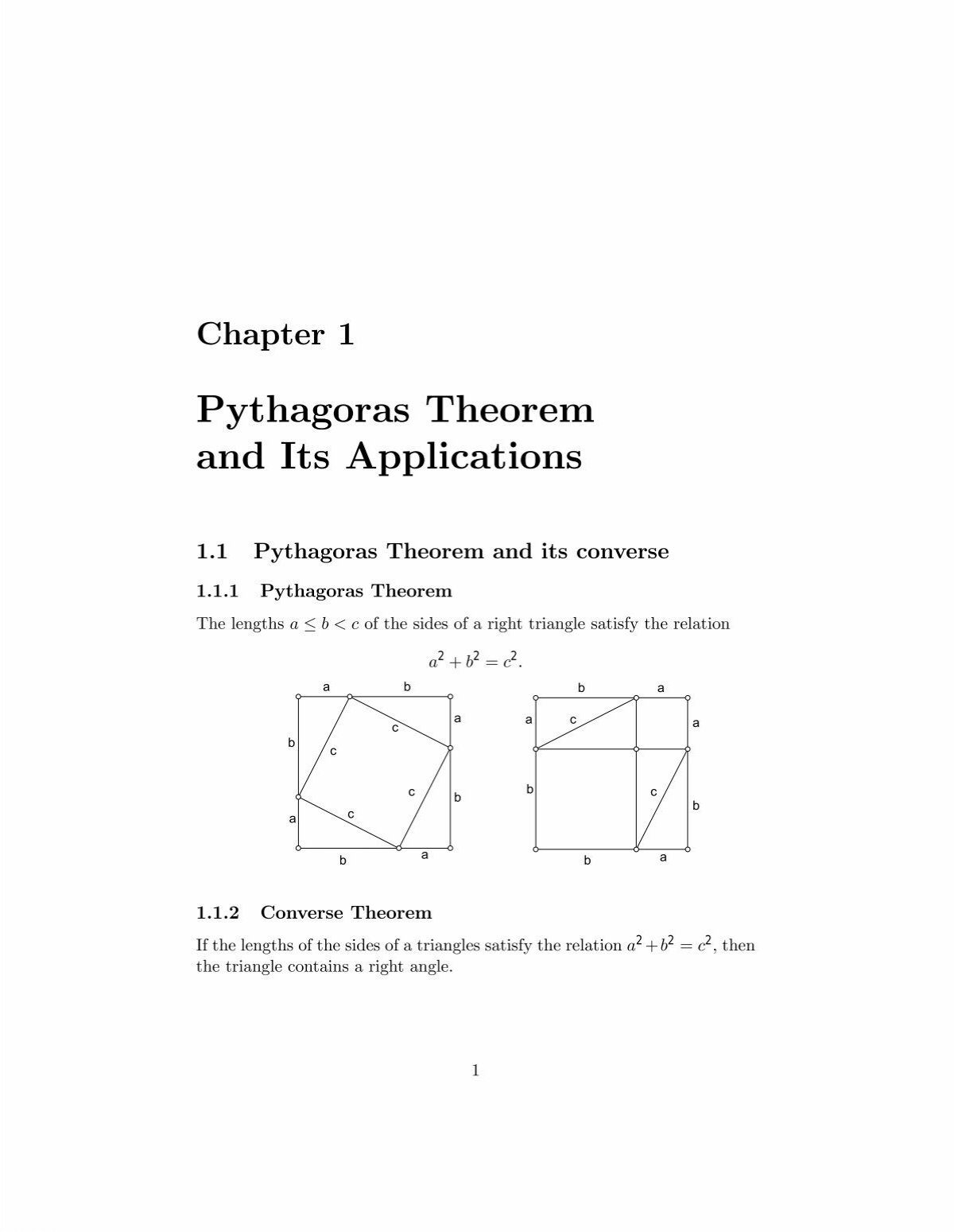 Pythagoras Theorem And Its Applications