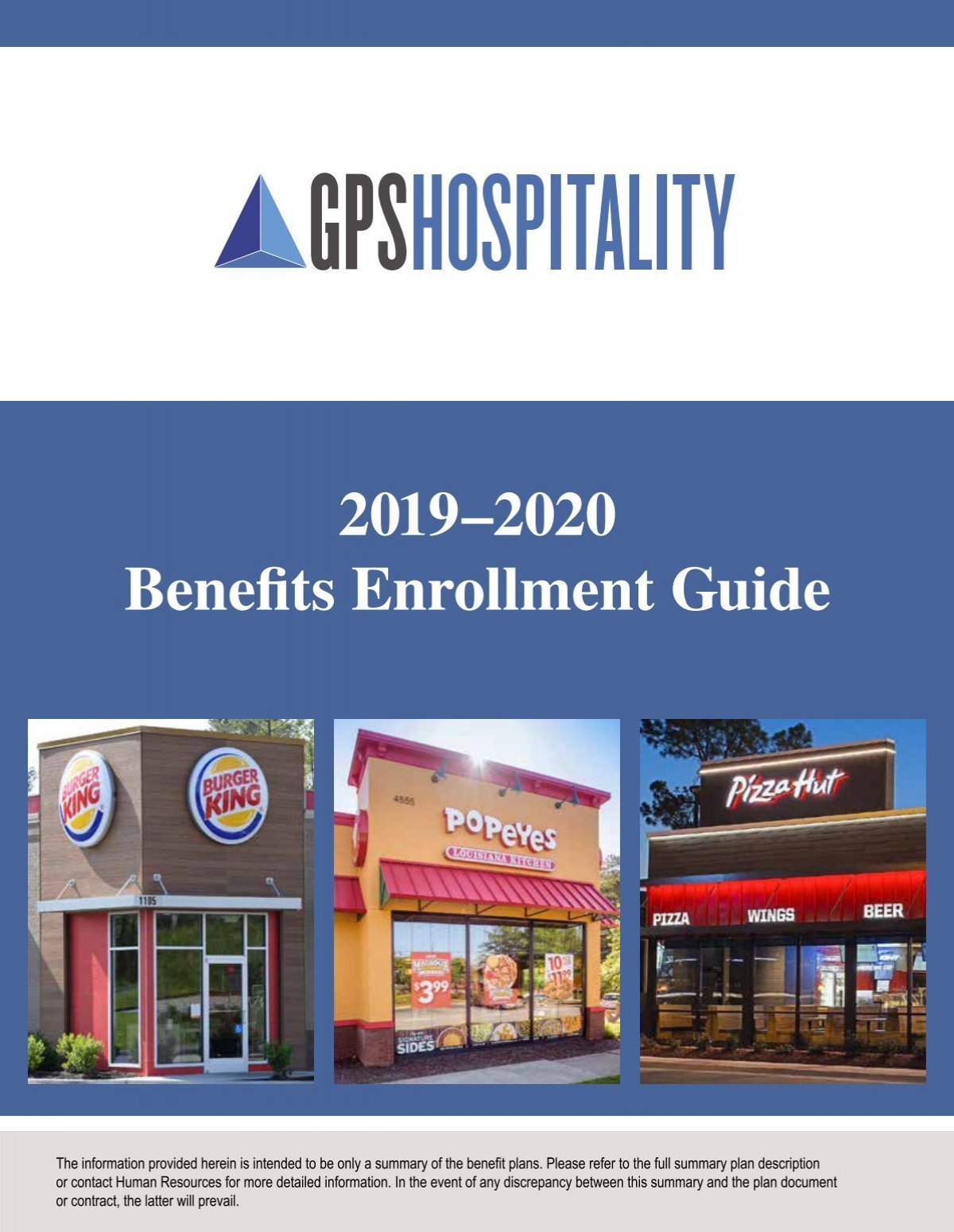 GPS Hospitality - Benefits Enrollment Guide