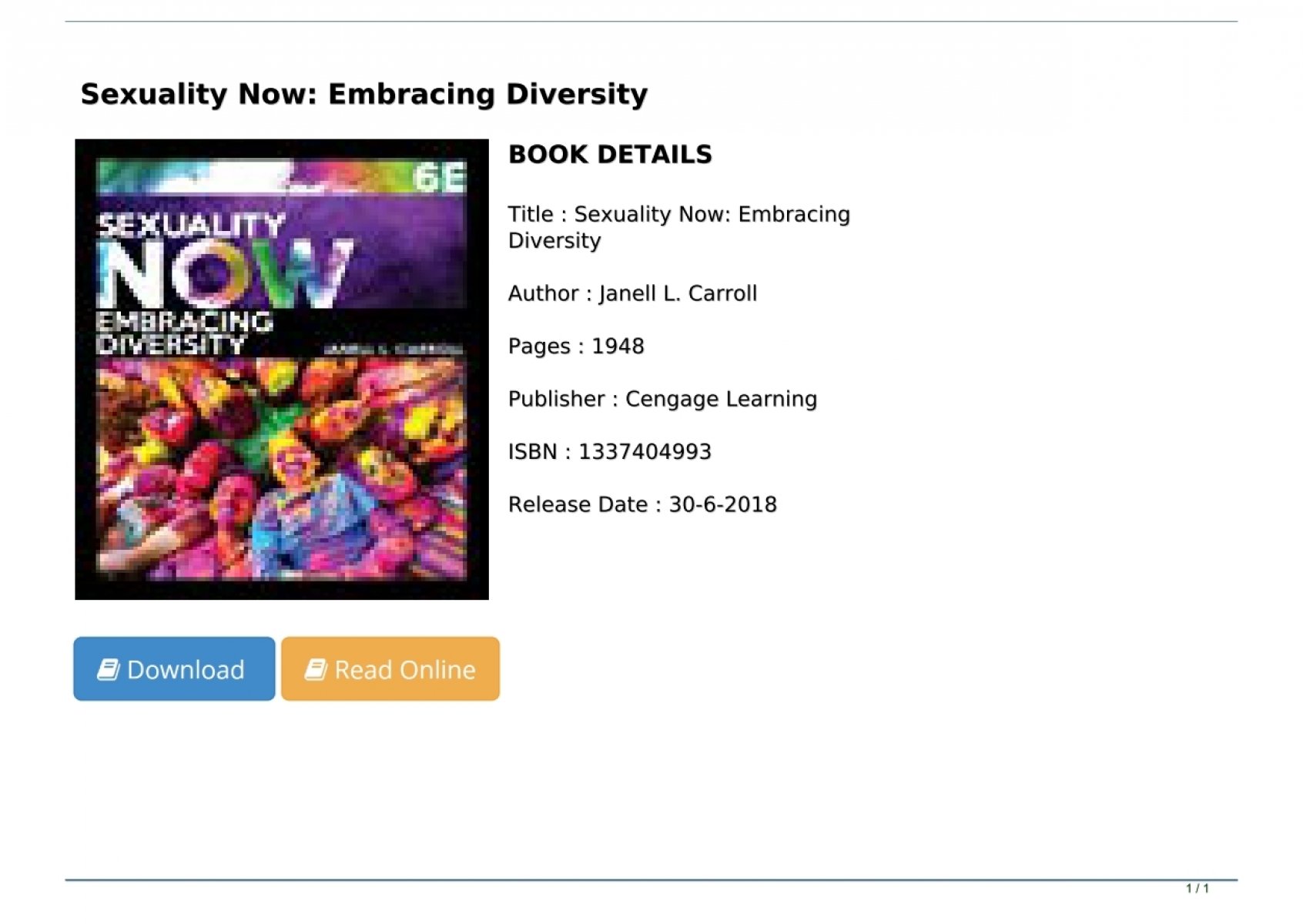 Pdf Download Sexuality Now Embracing Diversity Full Pages 