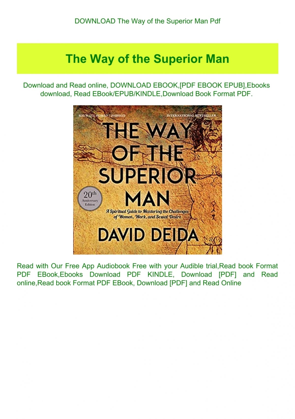 Download The Way Of The Superior Man Pdf