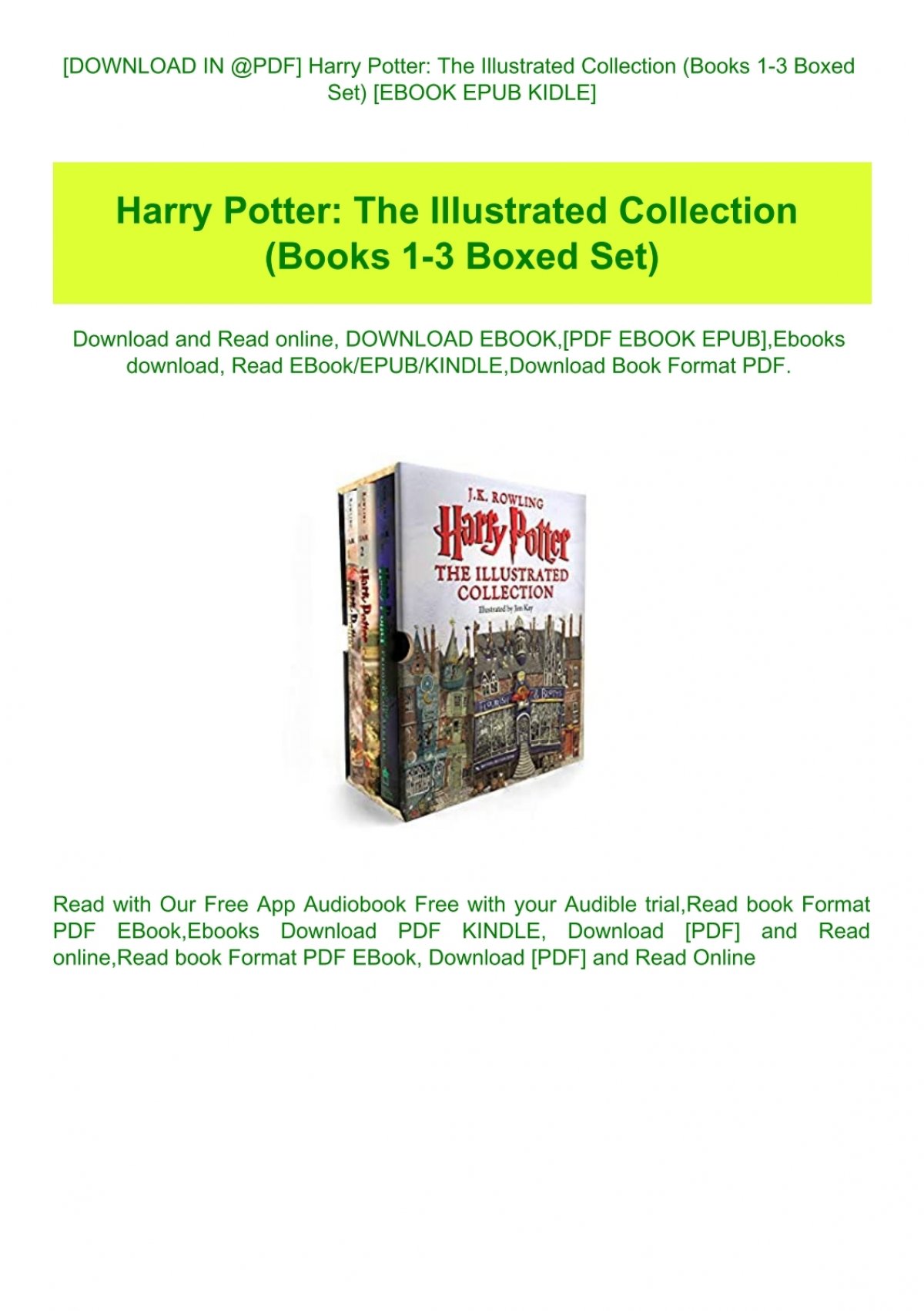 harry potter illustrated epub download