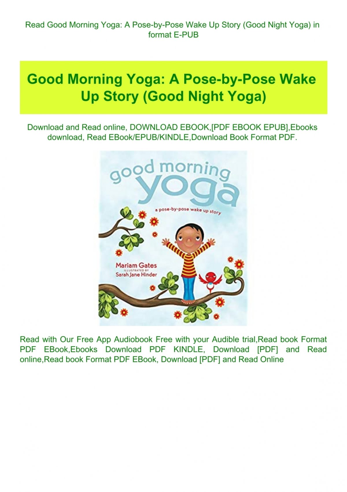 Good Night Yoga (a pose-by-pose bedtime story) READ ALOUD! - YouTube