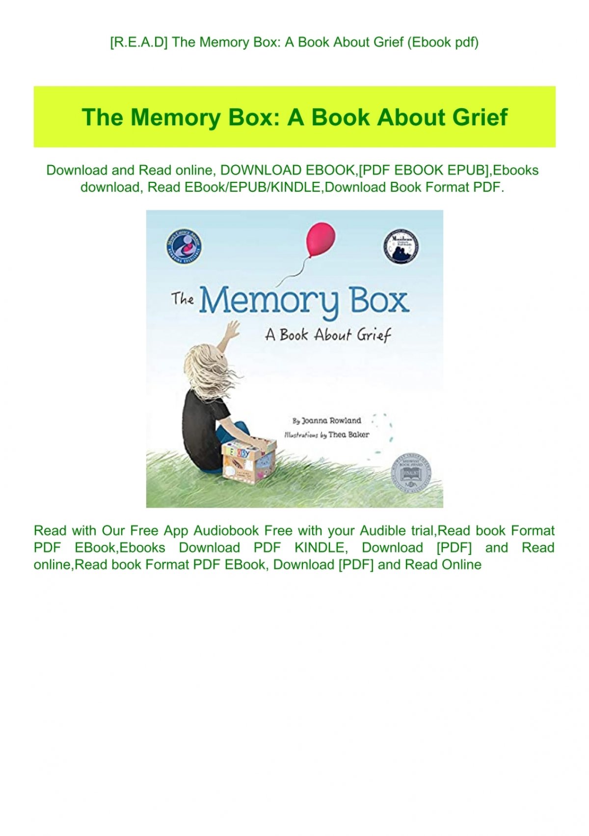 the memory box audiobook