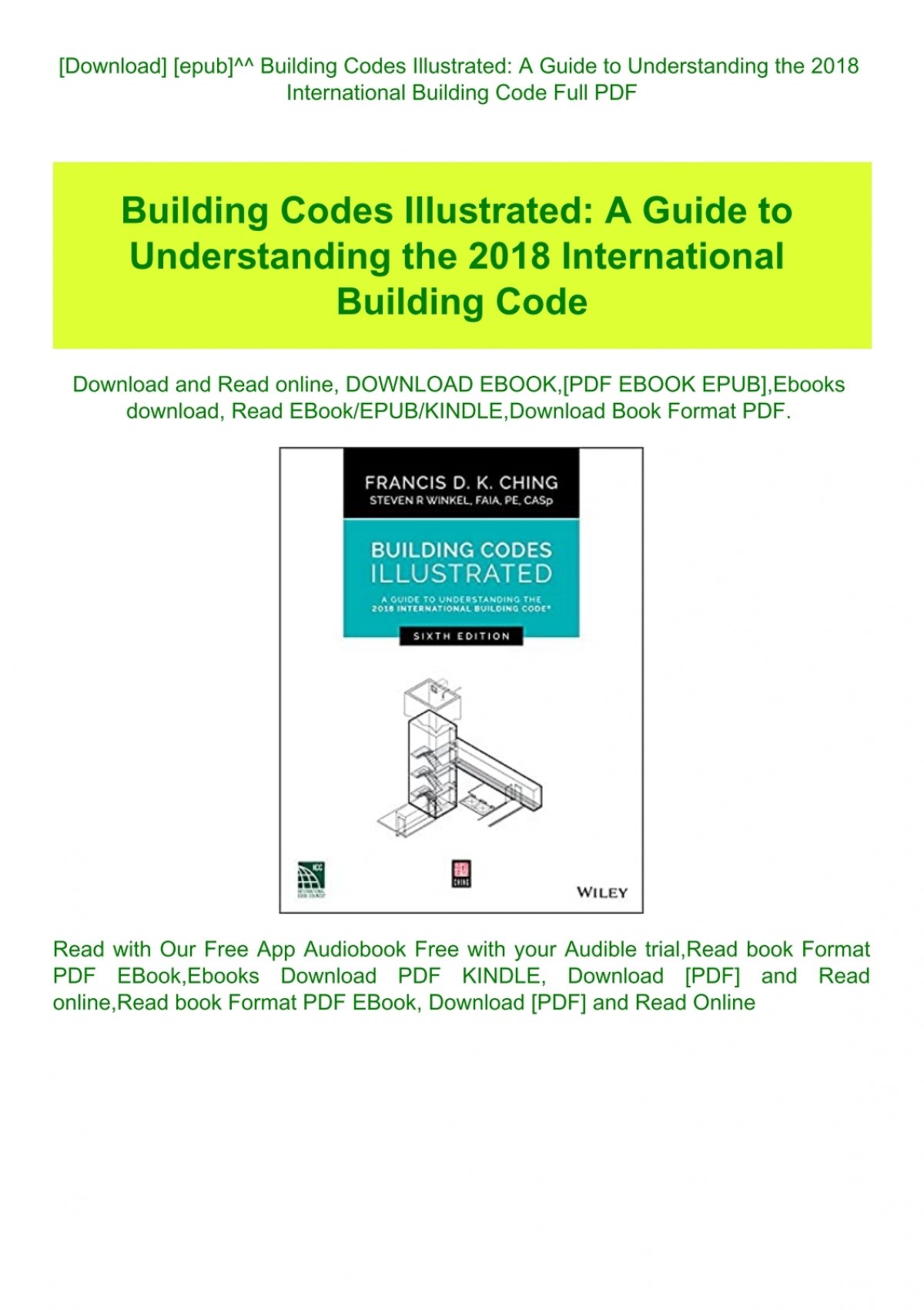 2018 international building code illustrated handbook download