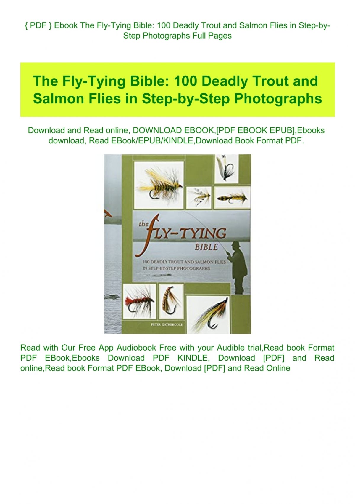 { PDF } Ebook The Fly-Tying Bible 100 Deadly Trout and Salmon Flies in ...