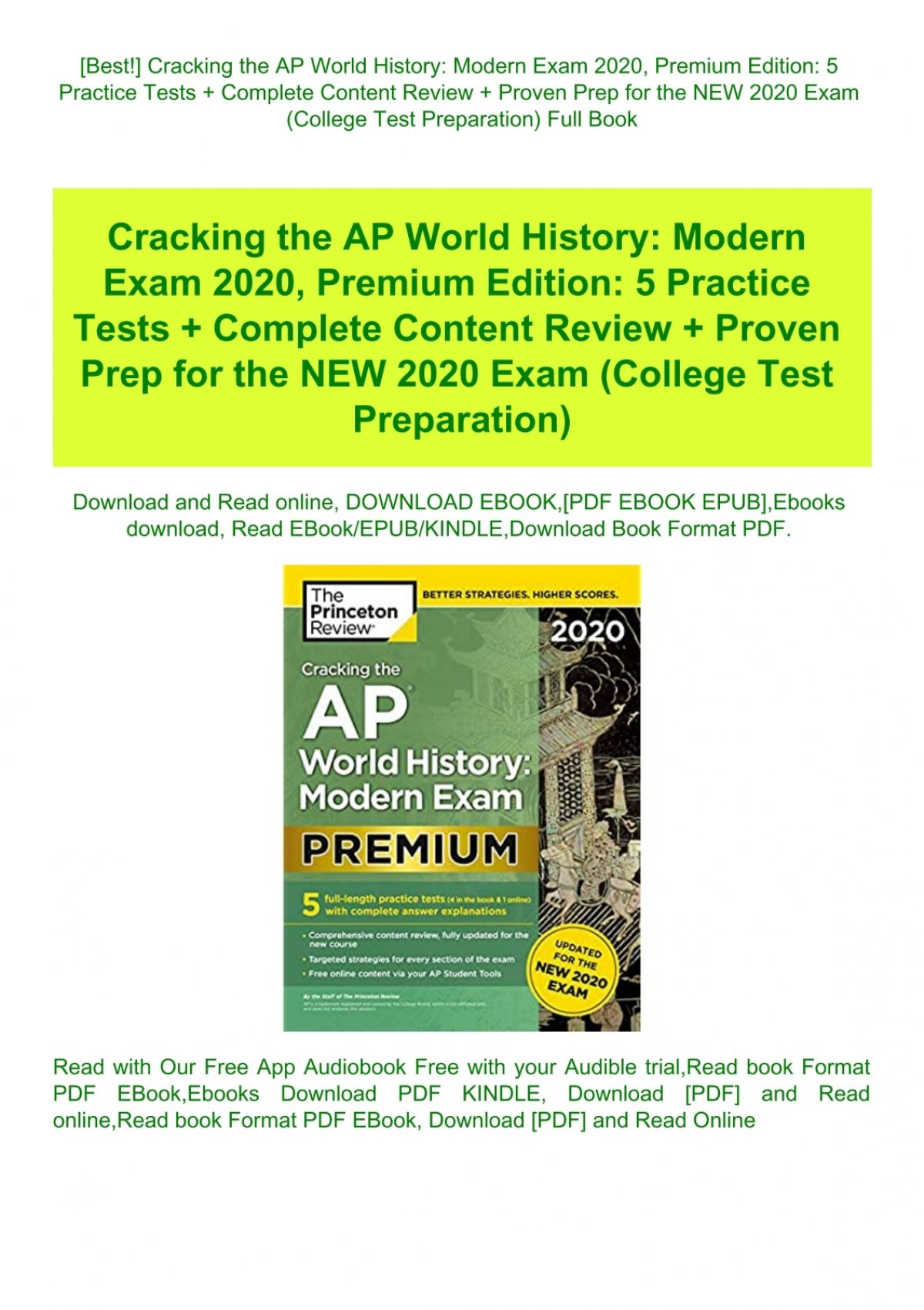 Ap World History Practice Test