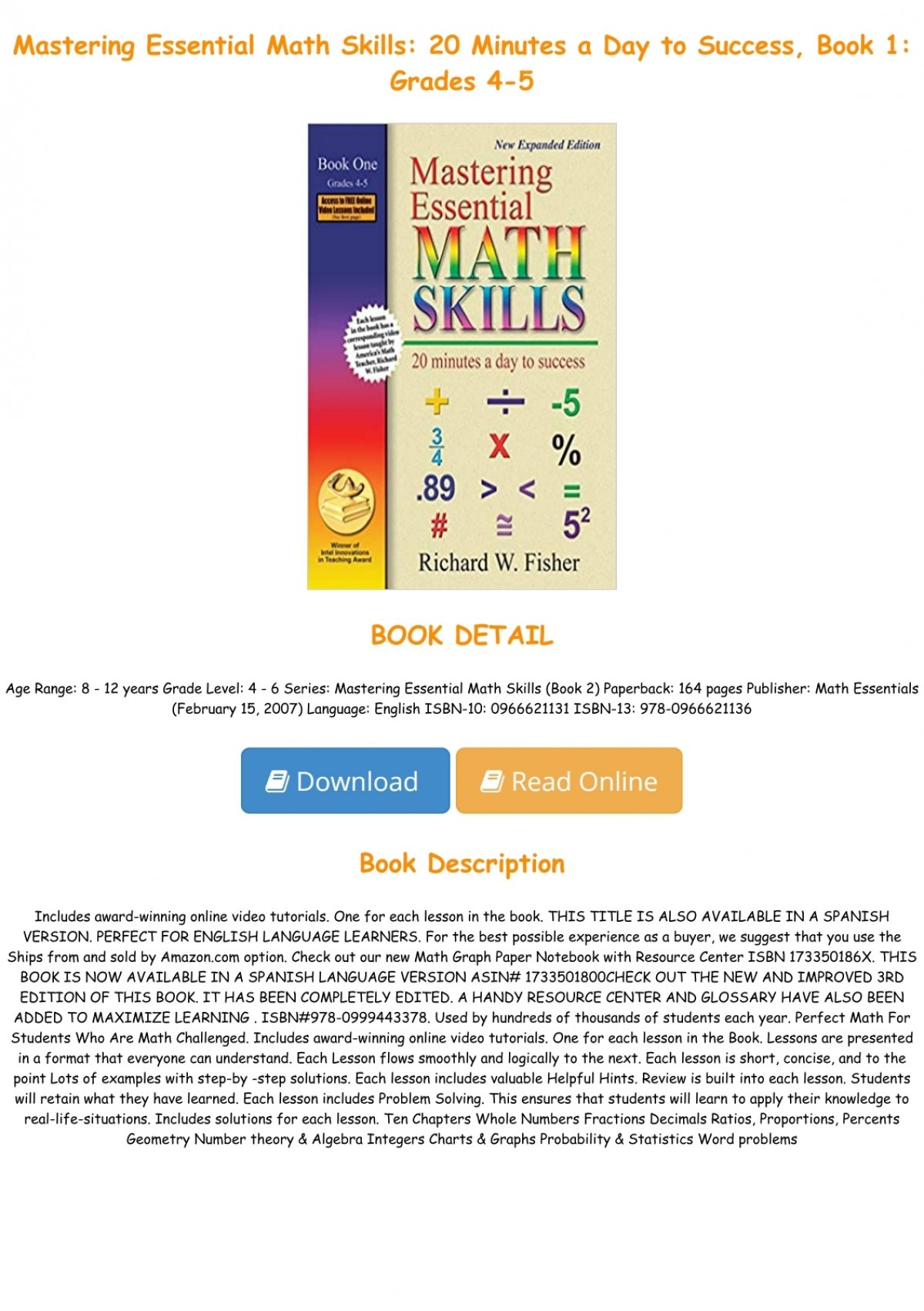 free-download-mastering-essential-math-skills-20-minutes-a-day-to-success-book-1-grades-4-5