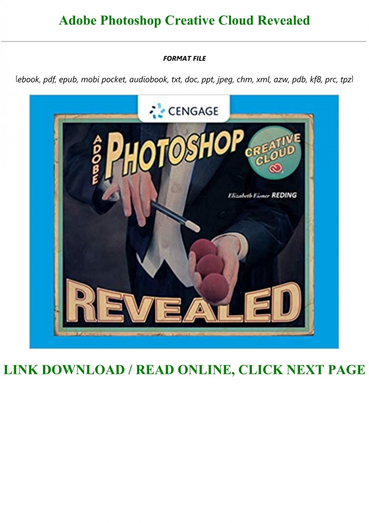 adobe photoshop creative cloud revealed pdf download