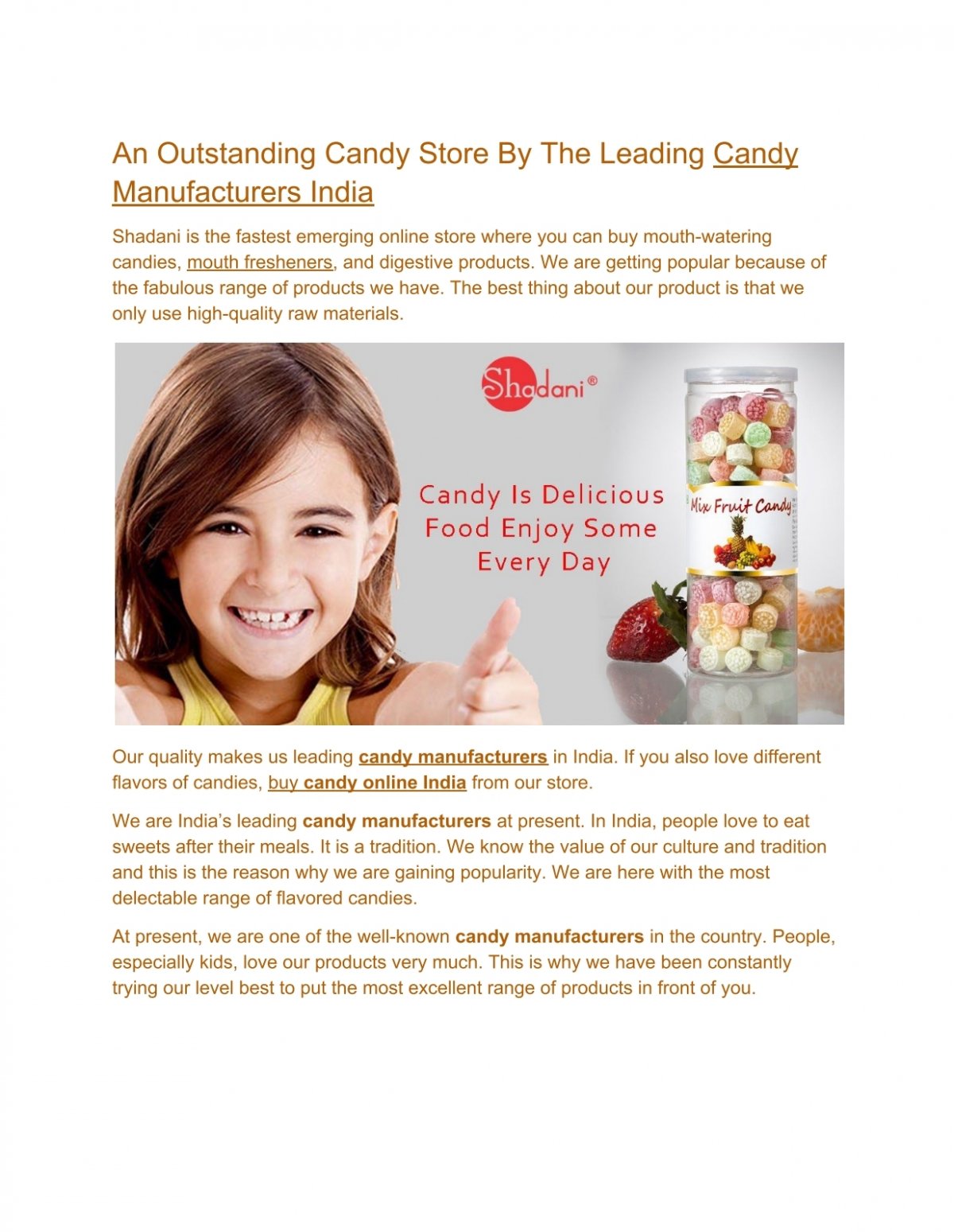 candy store india