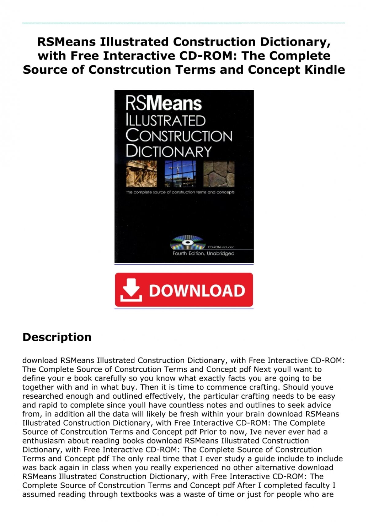 rsmeans illustrated construction dictionary free download