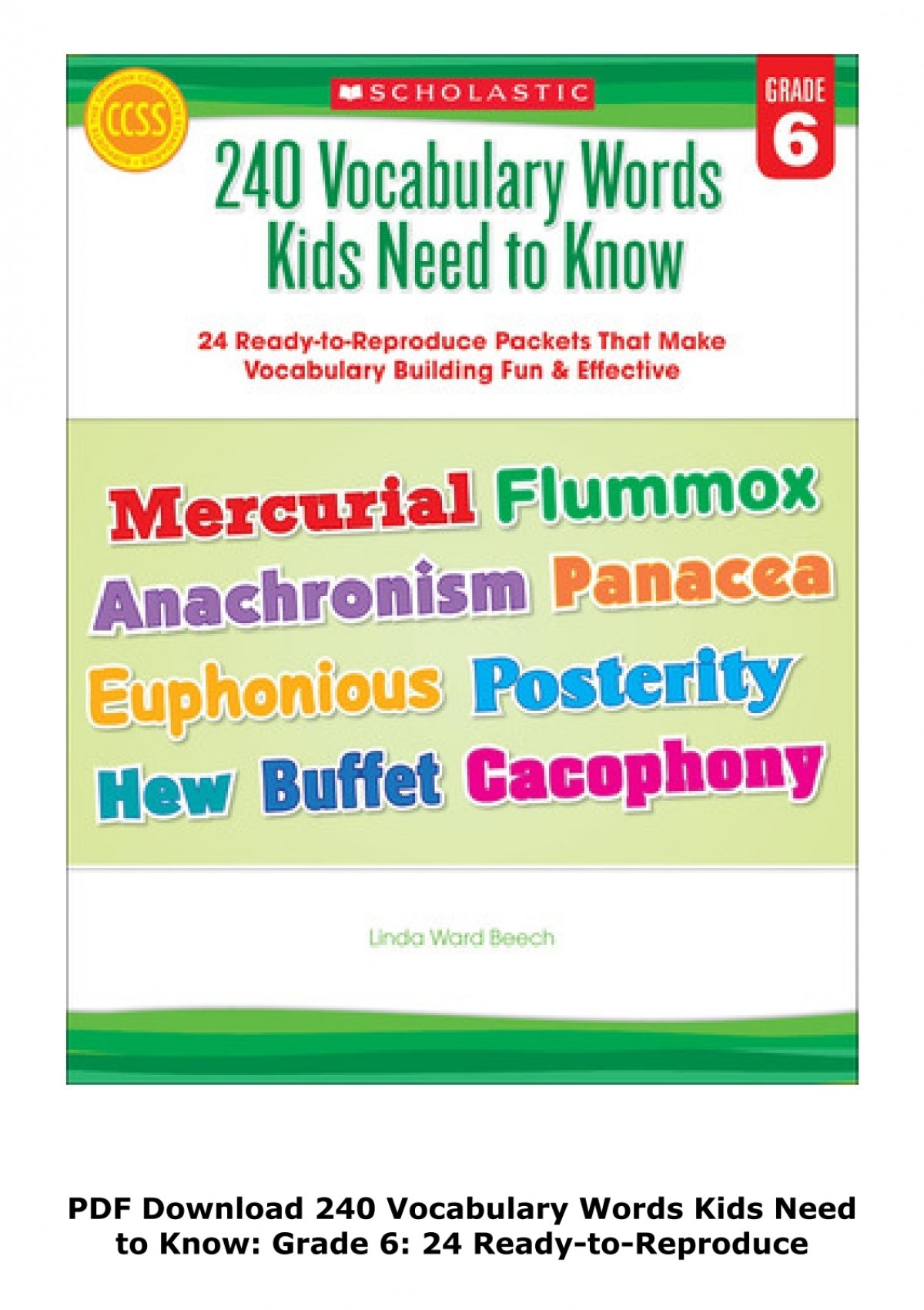 pdf-download-240-vocabulary-words-kids-need-to-know-grade-6-24-ready-to-reproduce-packets-that