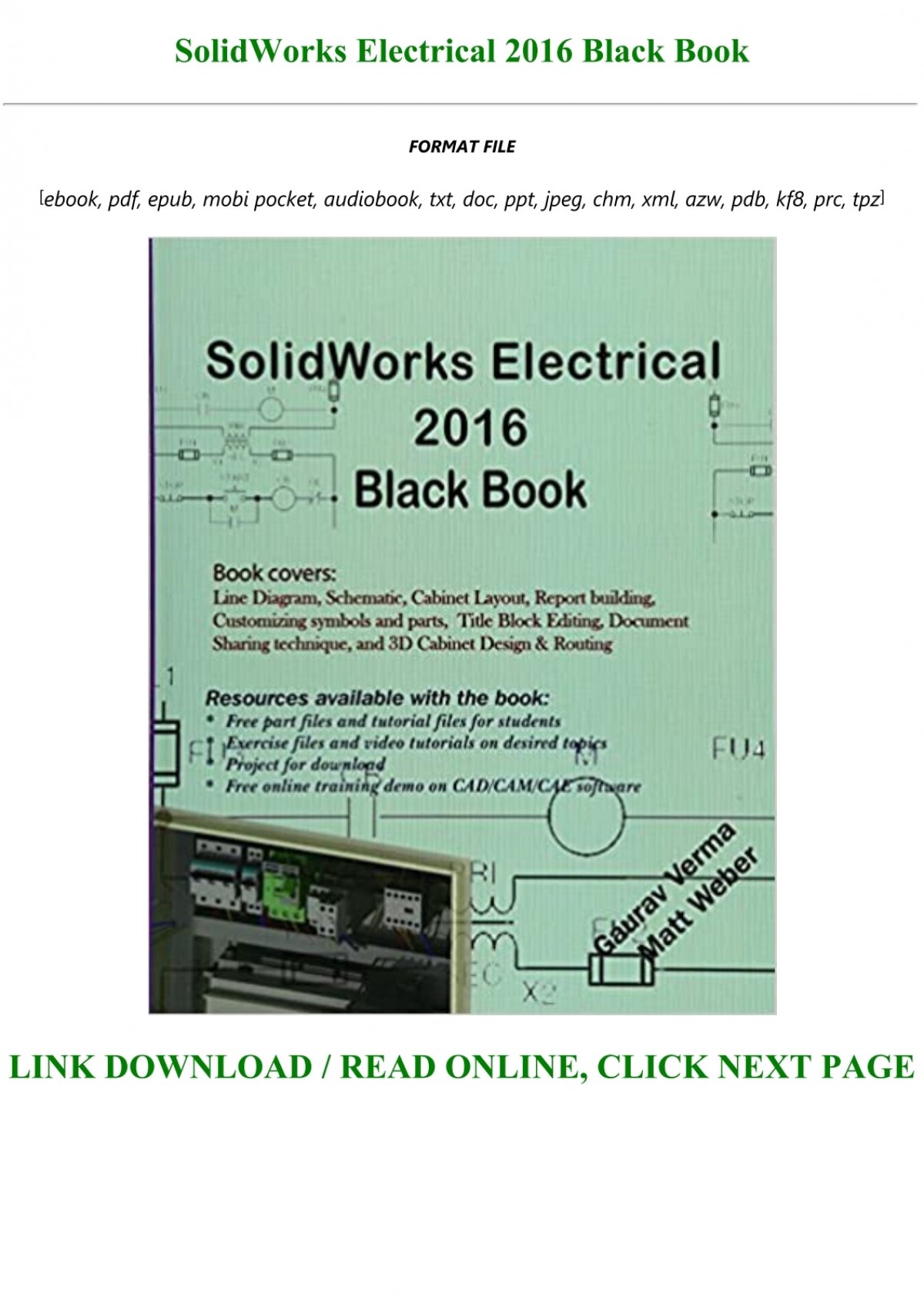 solidworks electrical black book download