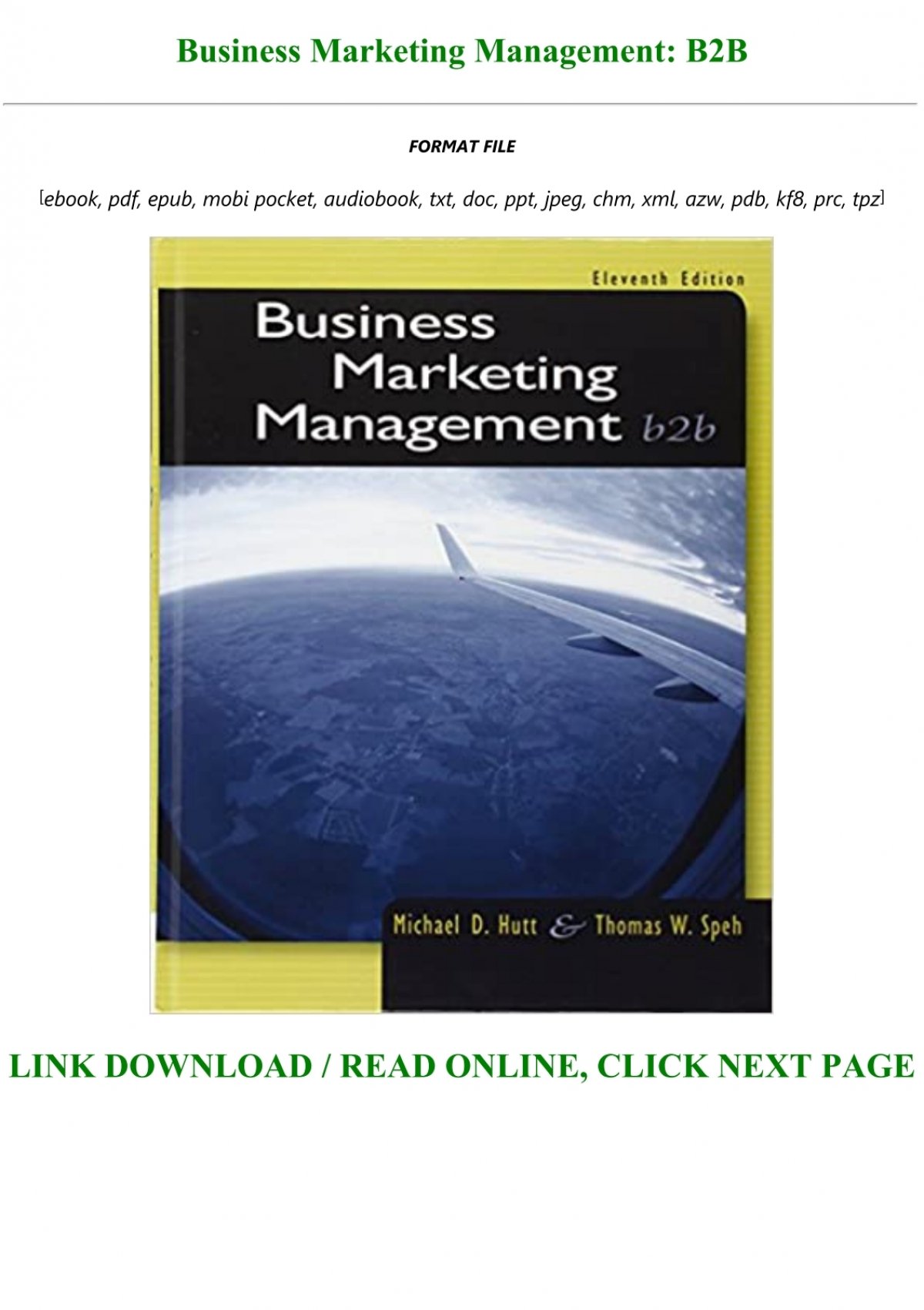 Gt Free Download Business Marketing Management B2b Full Pages