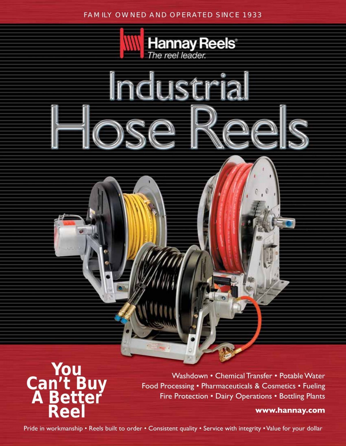 Hannay Industrial Hose Reels PDF Catalog Catalogue Petroleum