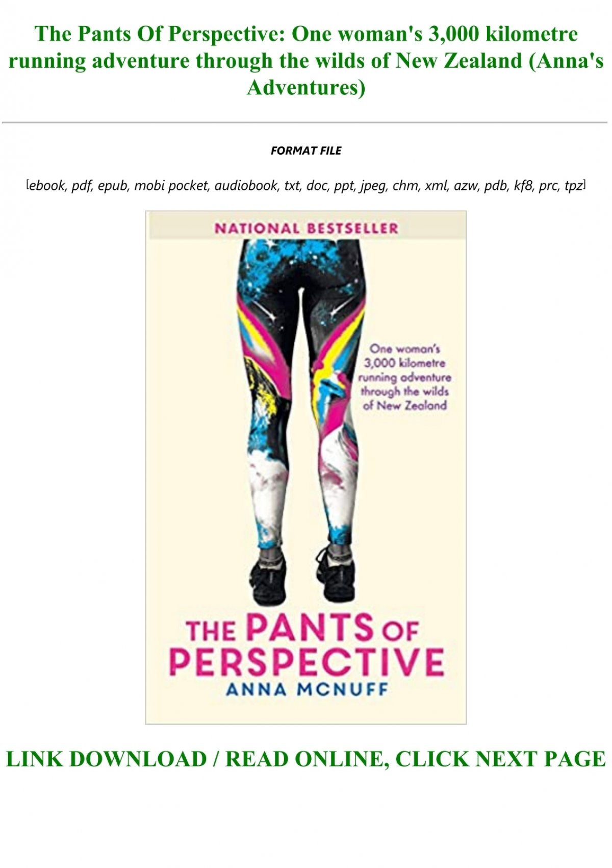 The Pants Of Perspective: A 3,000 kilometre running adventure through the  wilds of New Zealand See more