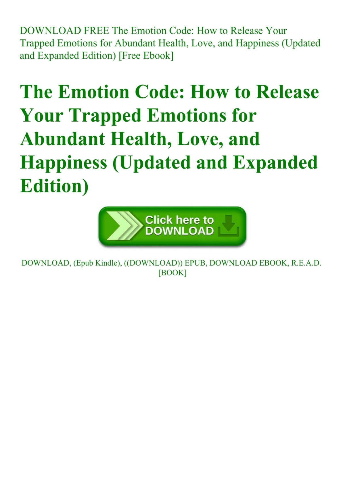 download-free-the-emotion-code-how-to-release-your-trapped-emotions-for