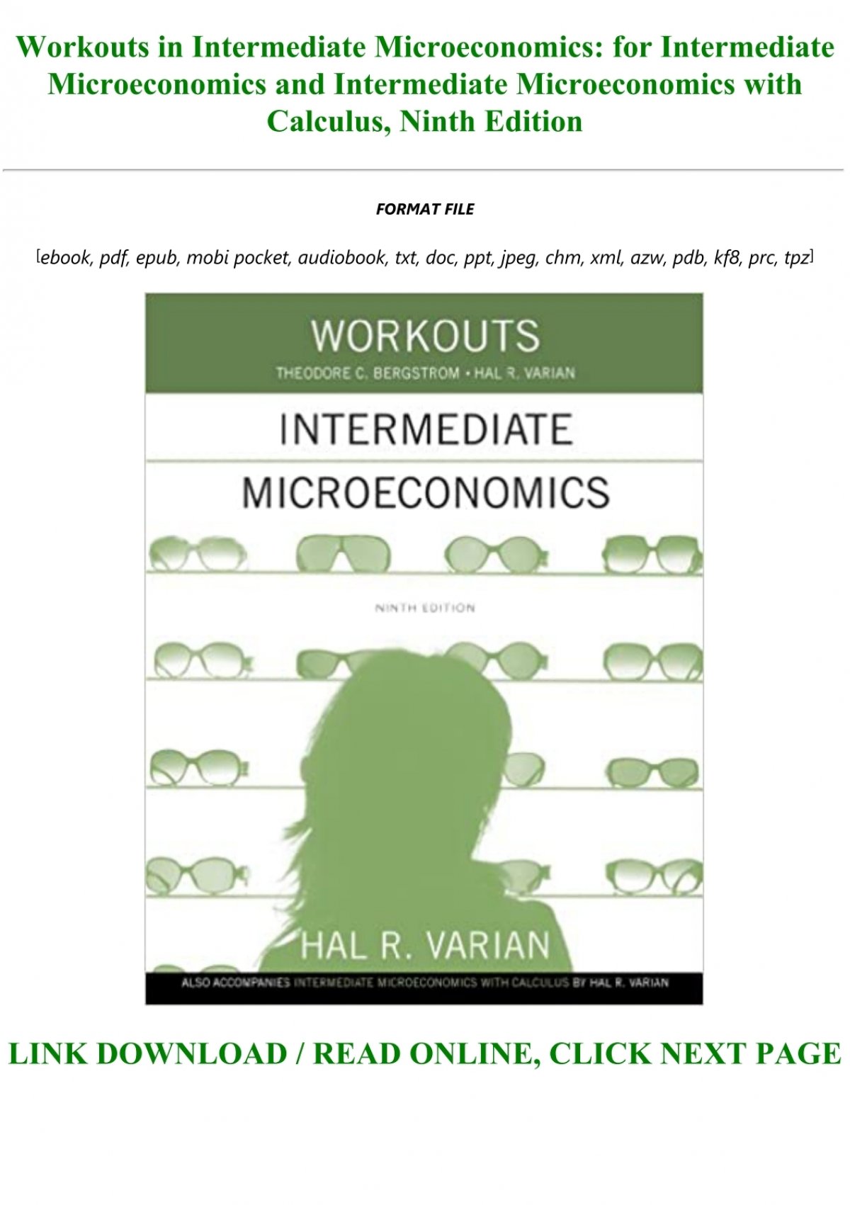 22 Full Body Workouts in intermediate microeconomics 8th edition pdf at Home