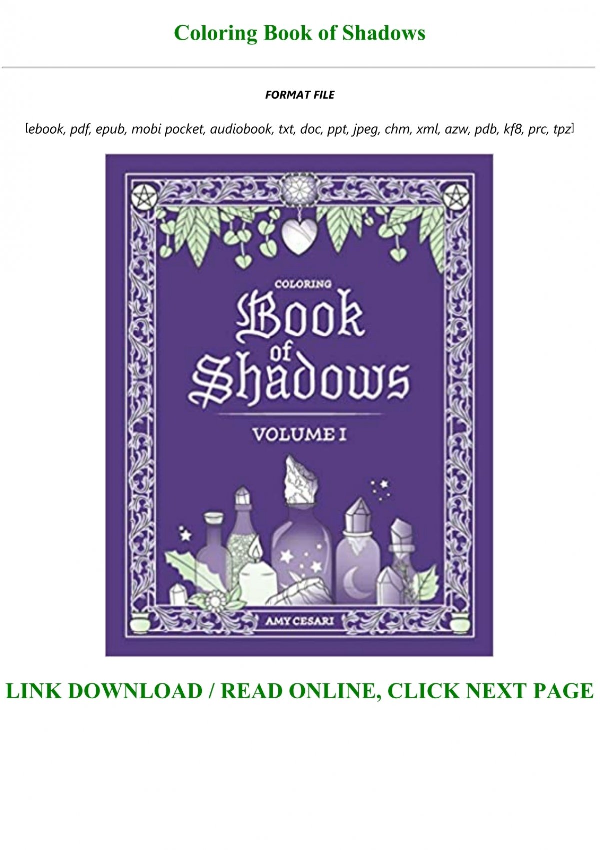 Download Coloring Book Of Shadowsb