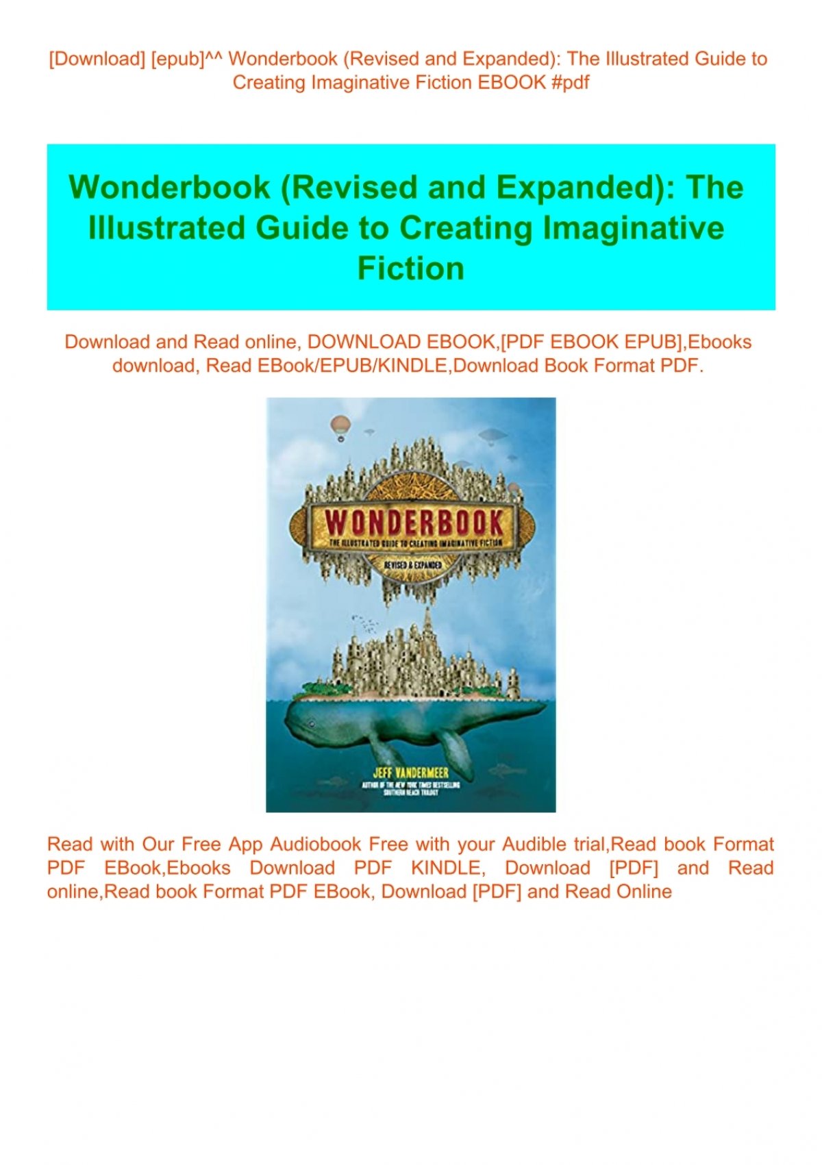 wonderbook the illustrated guide to creating imaginative fiction download