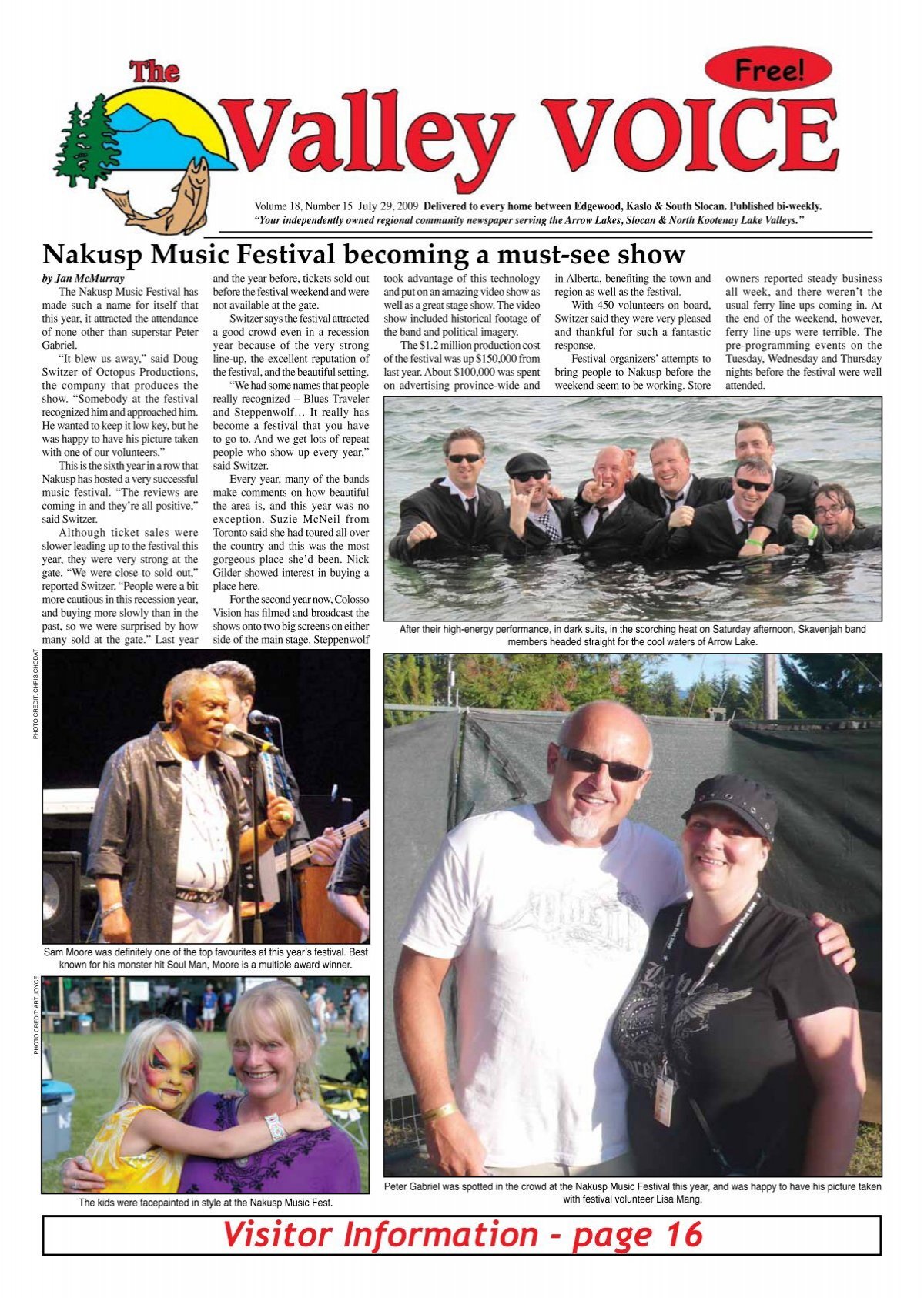 Visitor Information - page 16 - Valley Voice Newspaper