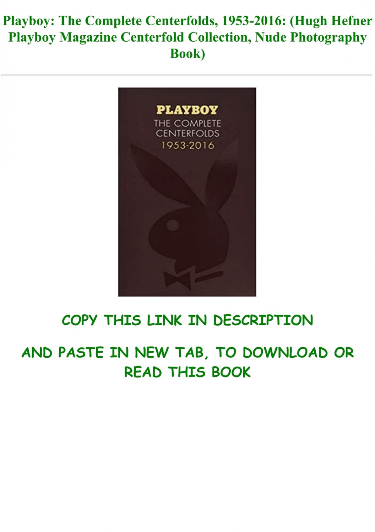 Read Book Pdf Playboy The Complete Centerfolds Hugh