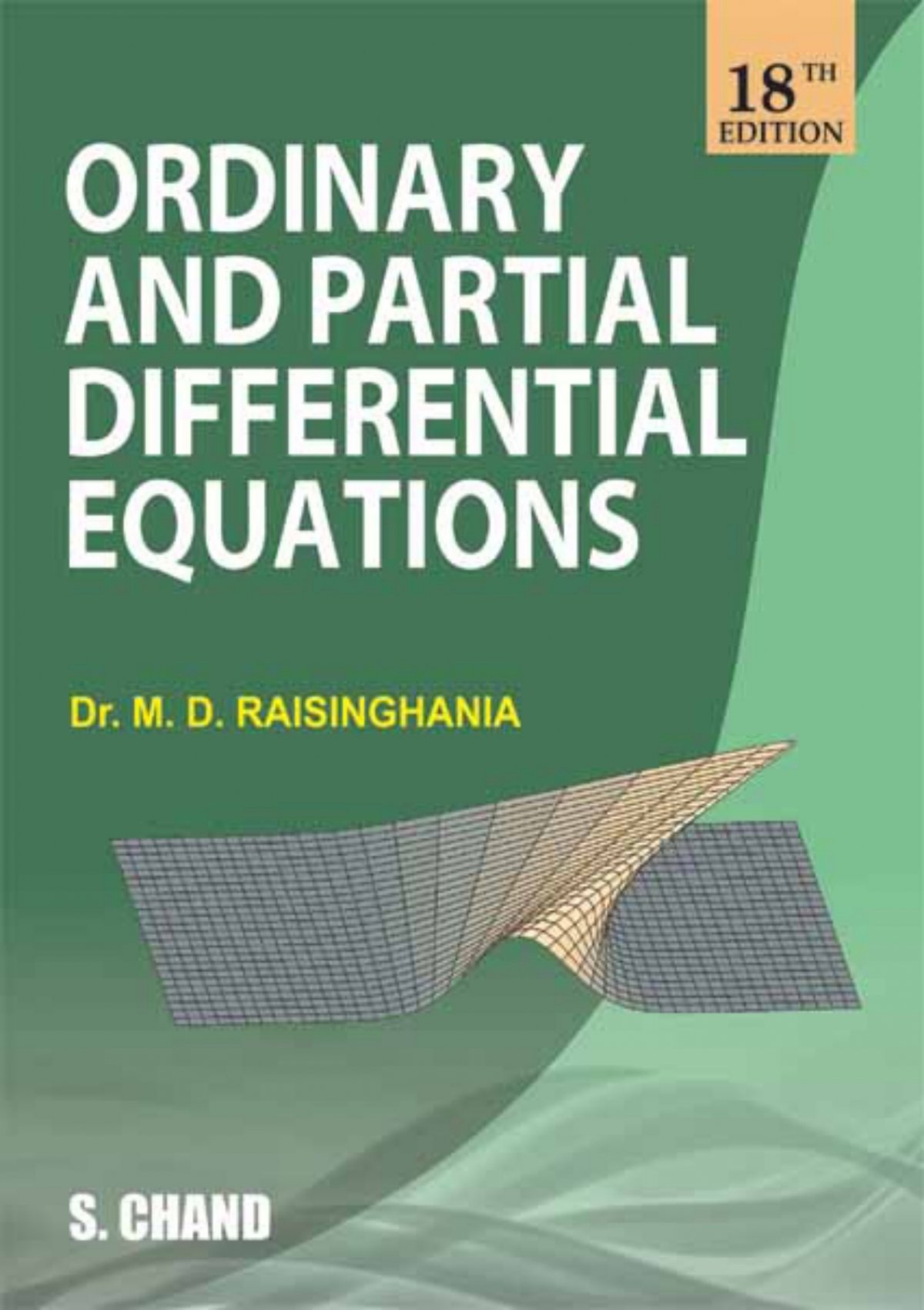 Ordinary And Partial Differential Eqns M D Raisinghania