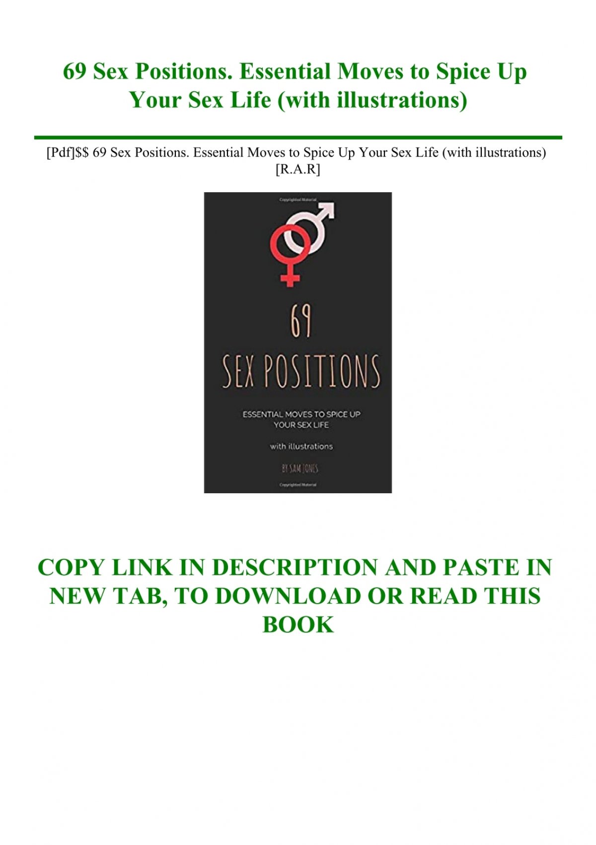 Pdf 69 Sex Positions Essential Moves To Spice Up Your Sex Life With Illustrations Rar 