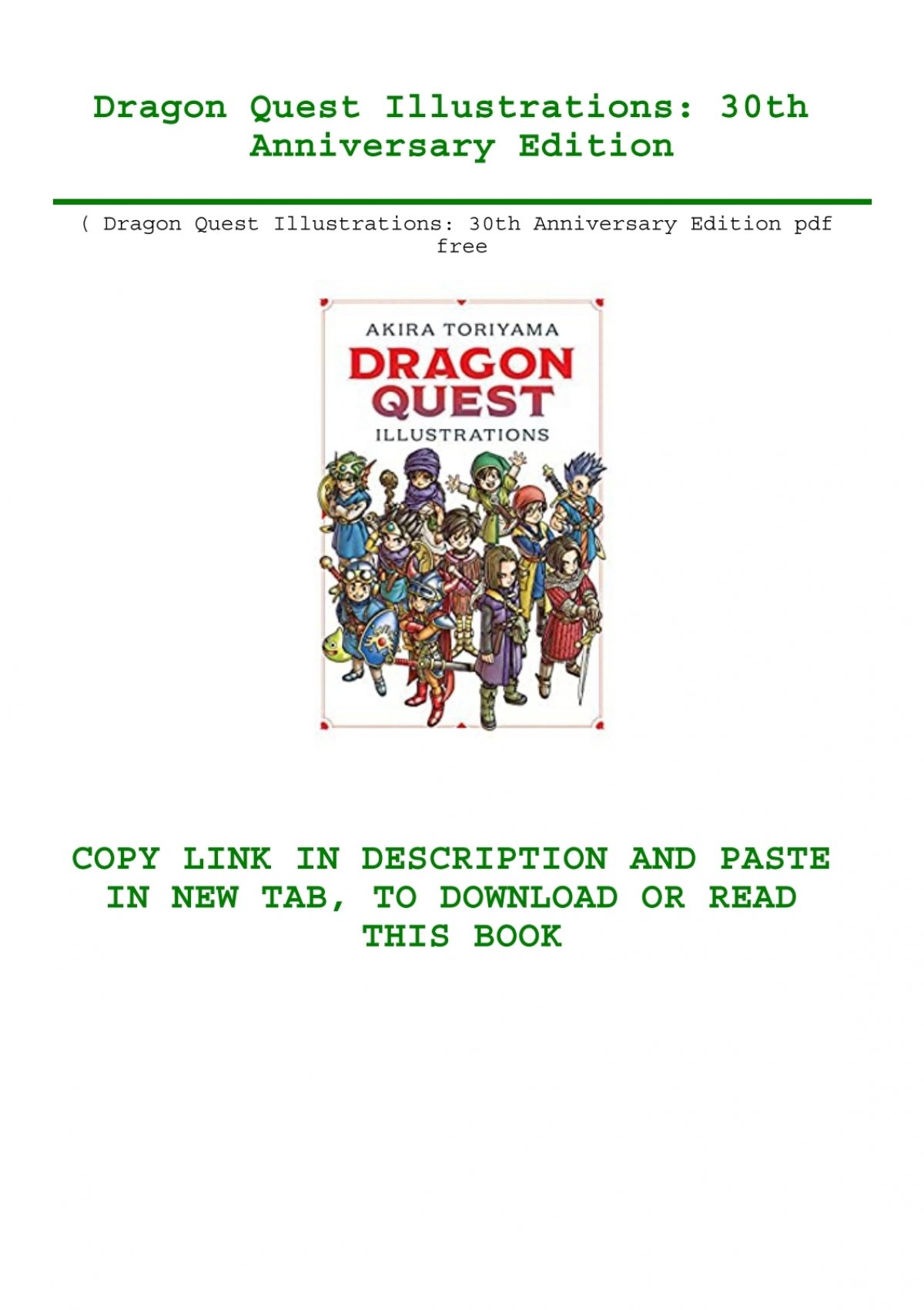 dragon quest illustrations 30th anniversary edition pdf download