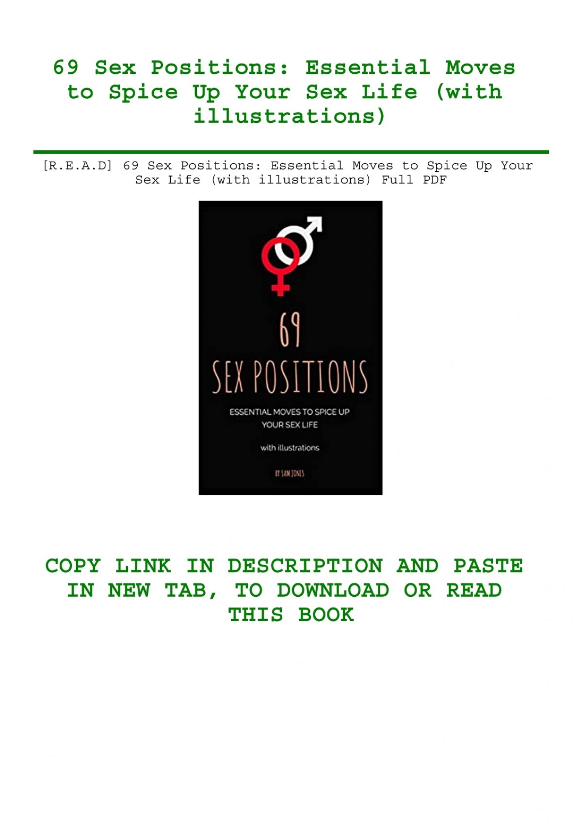 Read 69 Sex Positions Essential Moves To Spice Up Your Sex Life With Illustrations Full Pdf 5491