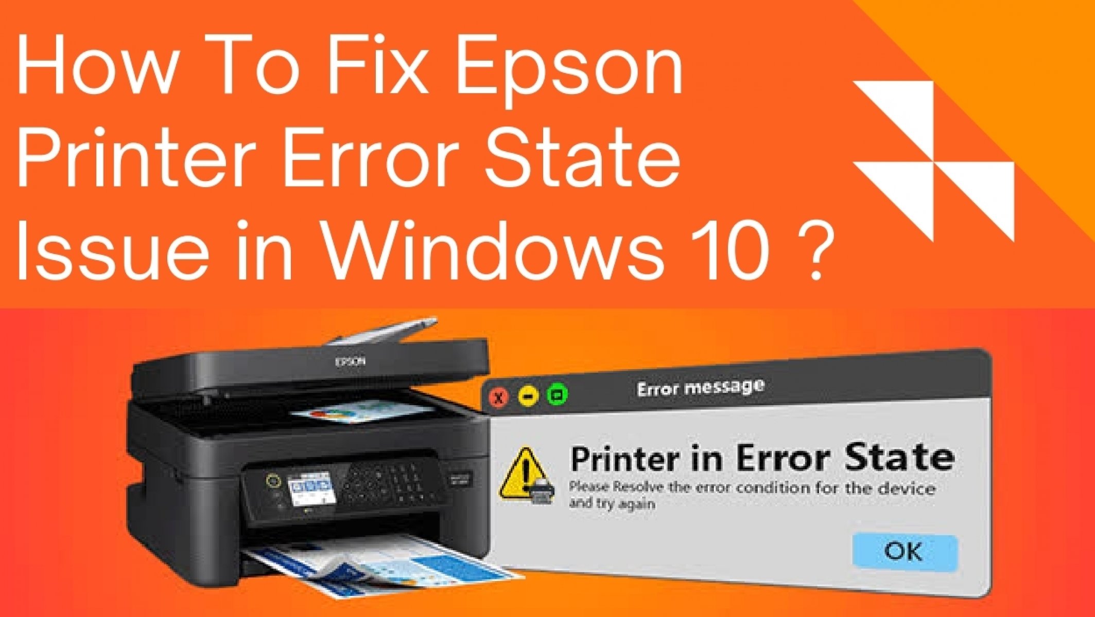 How To Fix Epson Printer Error State Issue In Windows 10 4477