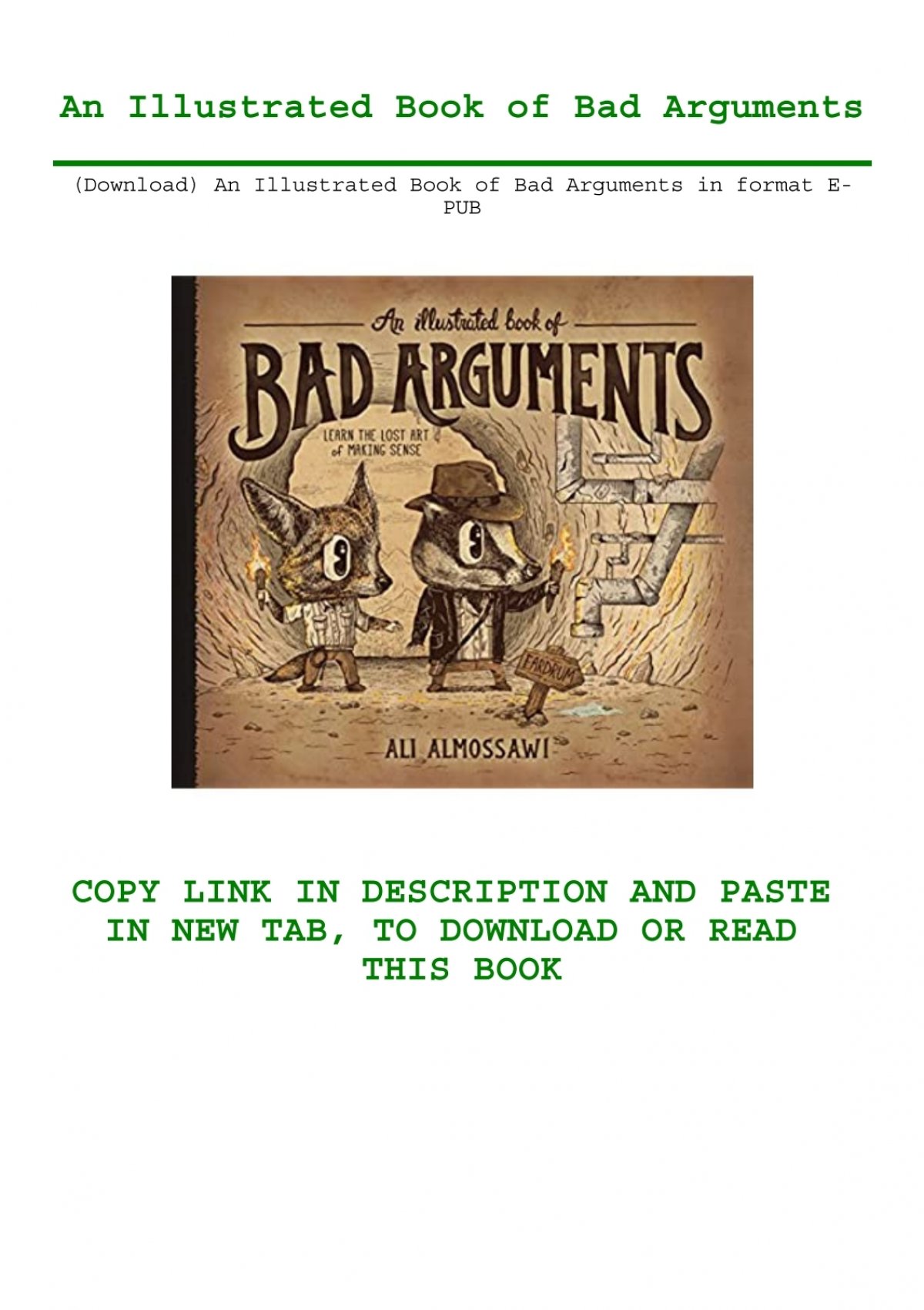 an illustrated book of bad arguments pdf download