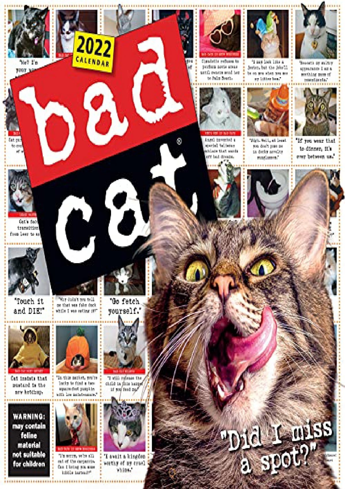 Pdf⚡(read online) Bad Cat Wall Calendar 2022