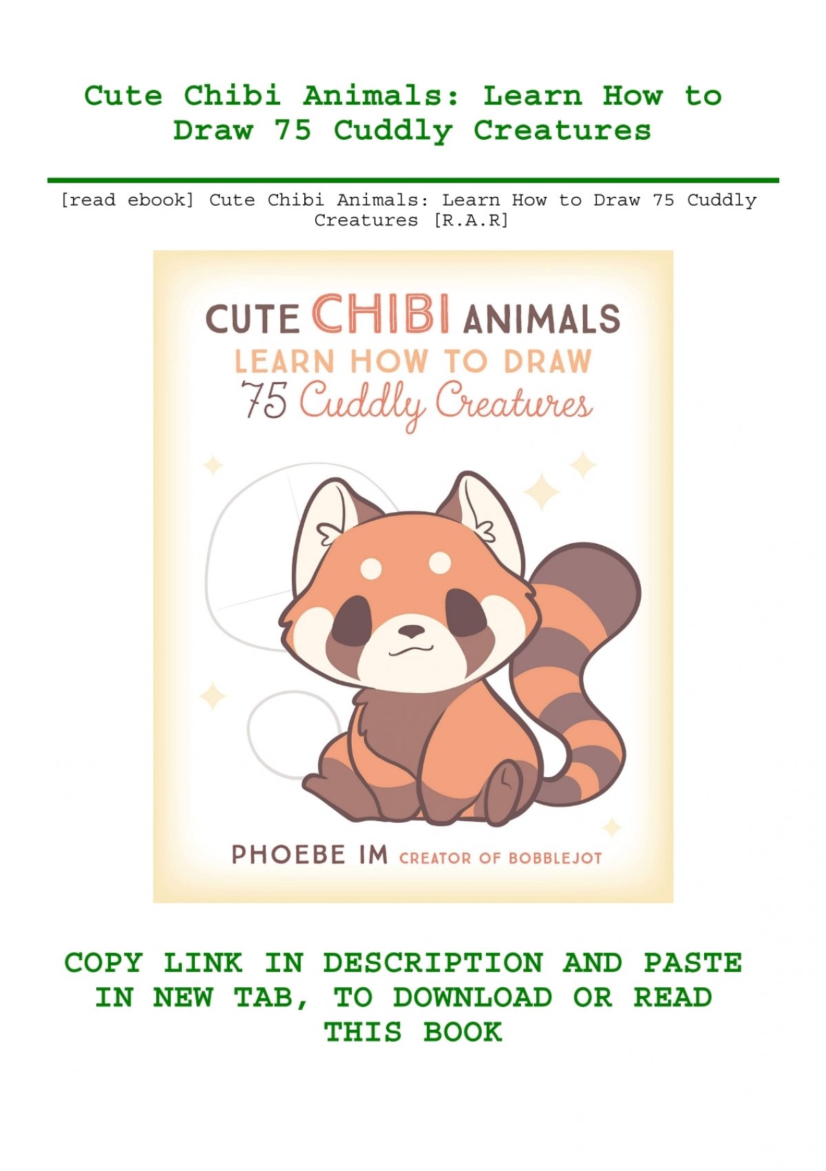 read ebook] Cute Chibi Animals Learn How to Draw 75 Cuddly ...