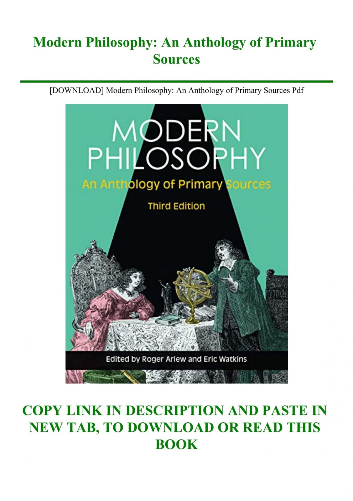 Modern Philosophy (Third Edition)