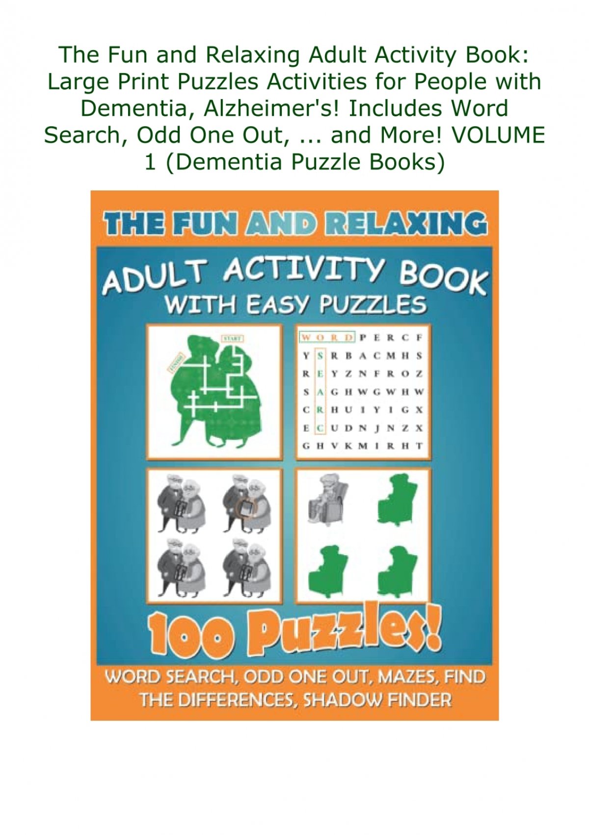Pdf ️download ️ The Fun And Relaxing Adult Activity Book Large Print