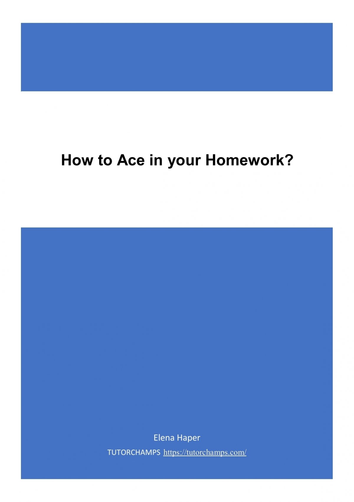 ace homework meaning