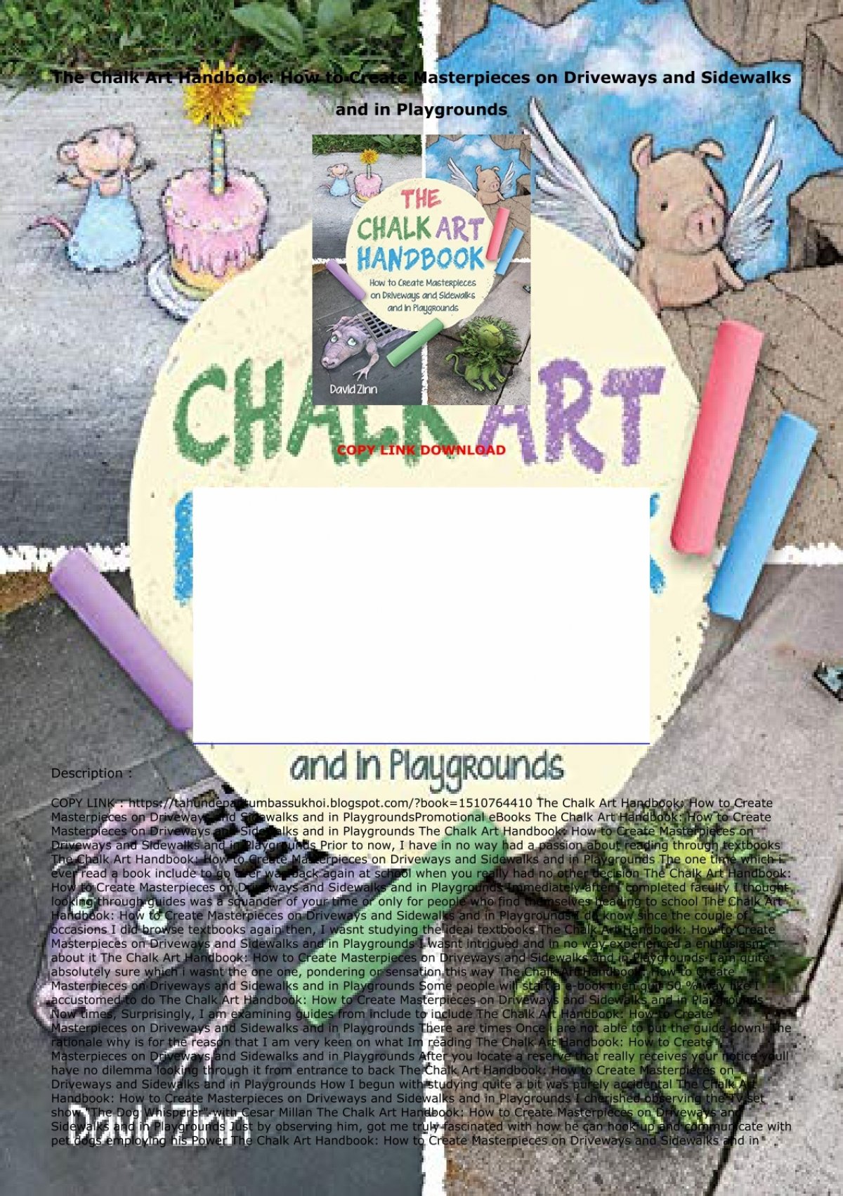 DOWNLOAD [PDF] The Chalk Art Handbook: How to Create Masterpieces on