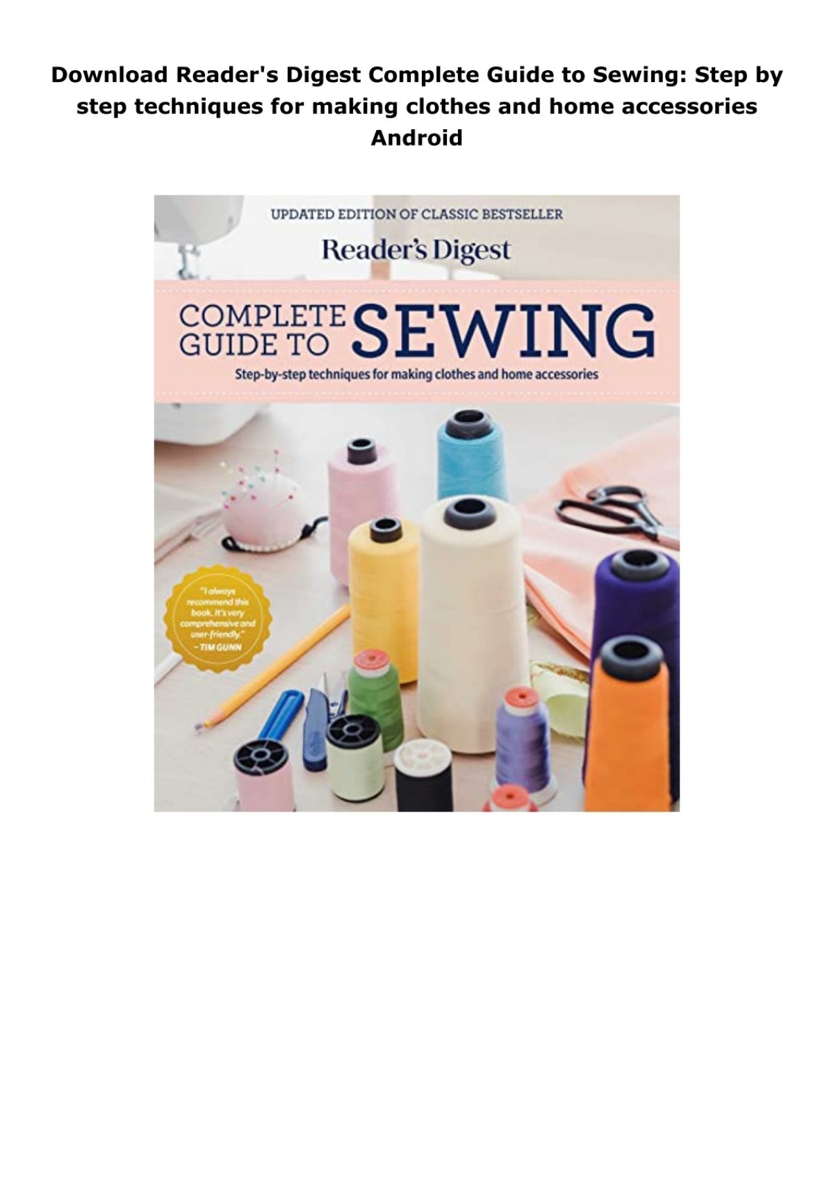 READER'S DIGEST COMPLETE GUIDE TO SEWING: Step-by-Step
