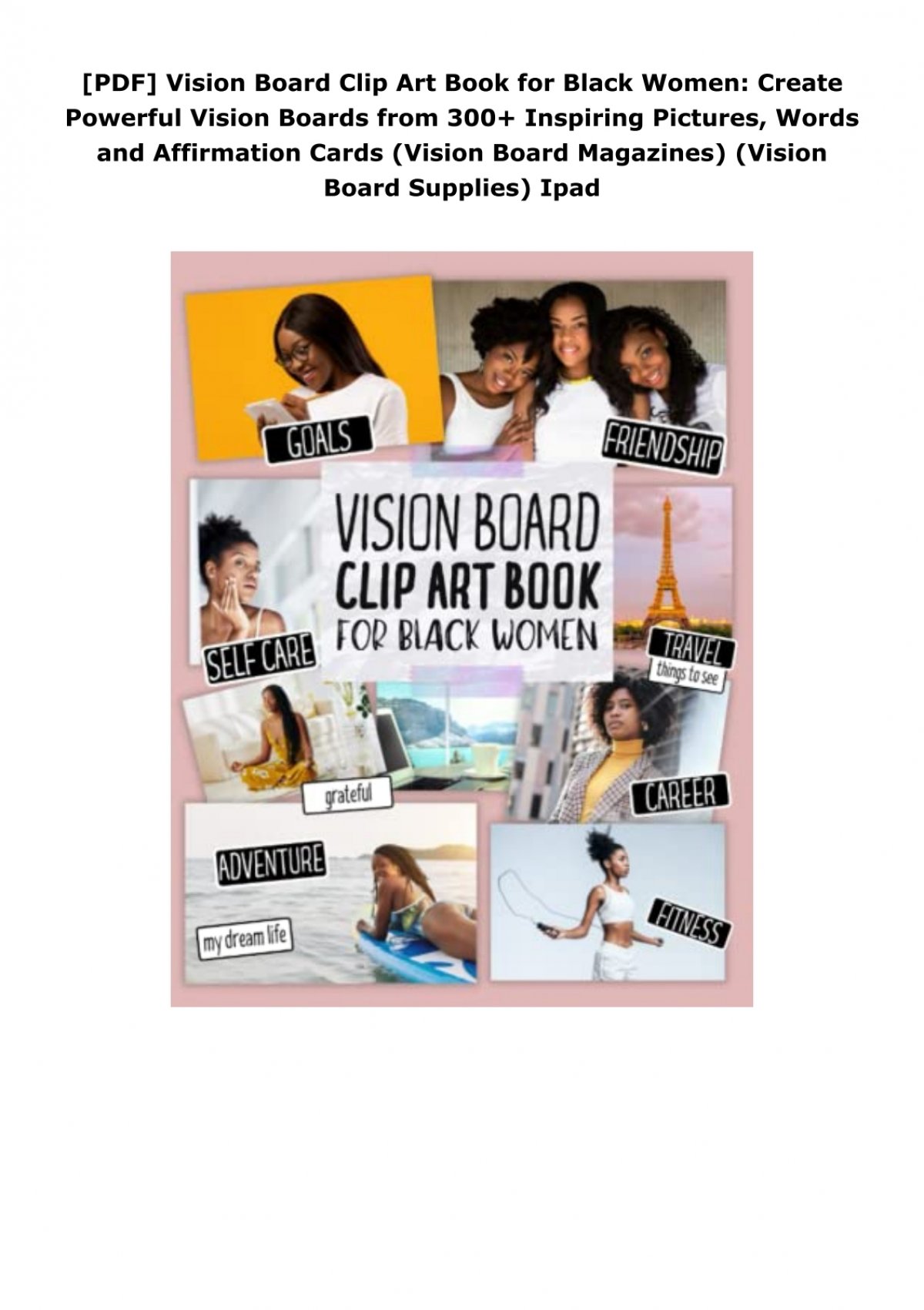PDF] Vision Board Clip Art Book for Black Women: Create Powerful